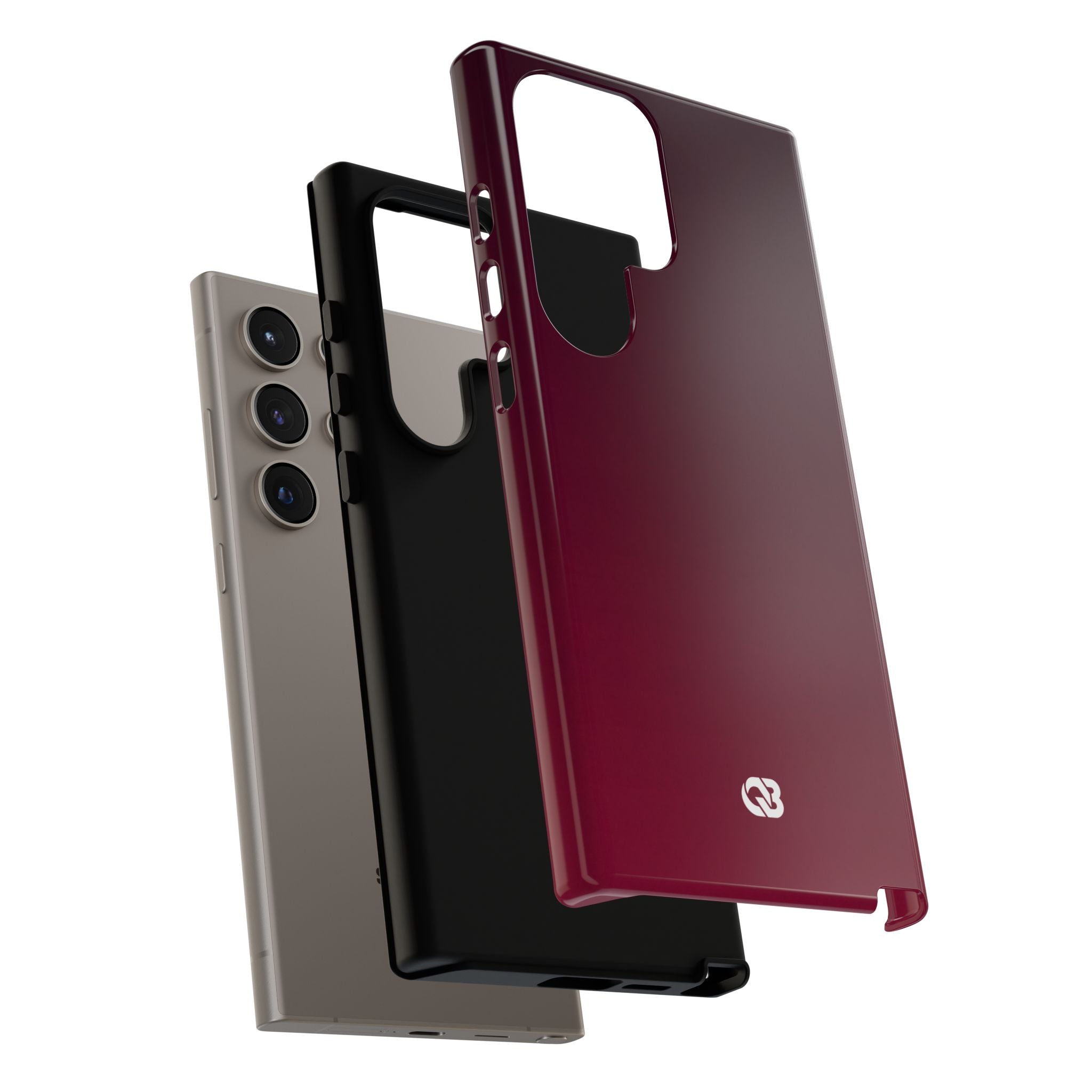 Red Tough Phone Case for Samsung - Deep Sangria Gradient