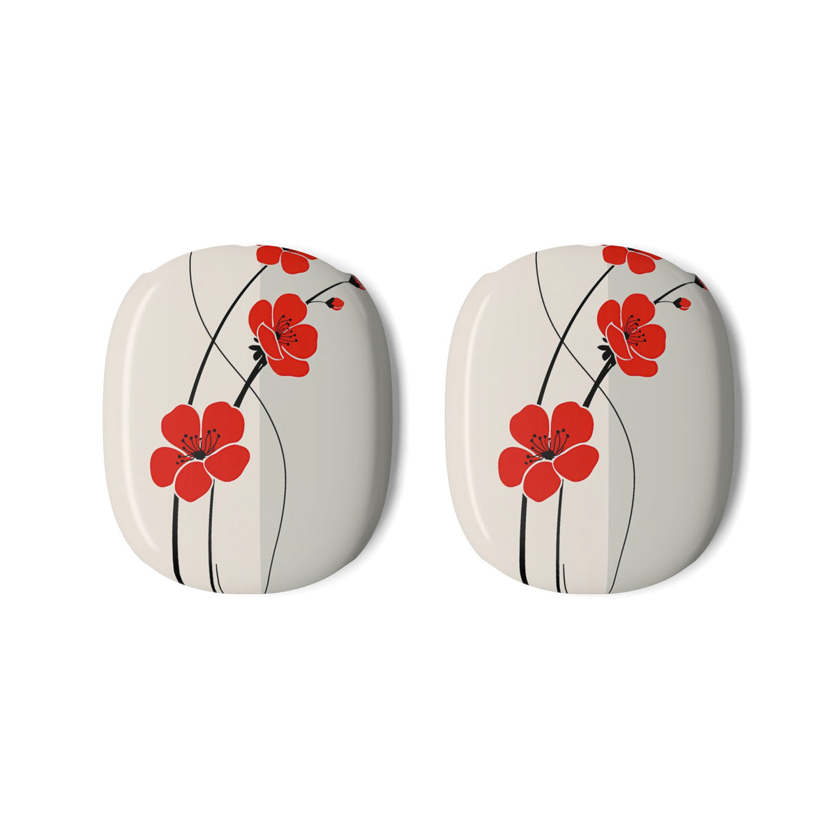 Scarlet Bloom Minimal · Hard Case for AirPods Max · Red