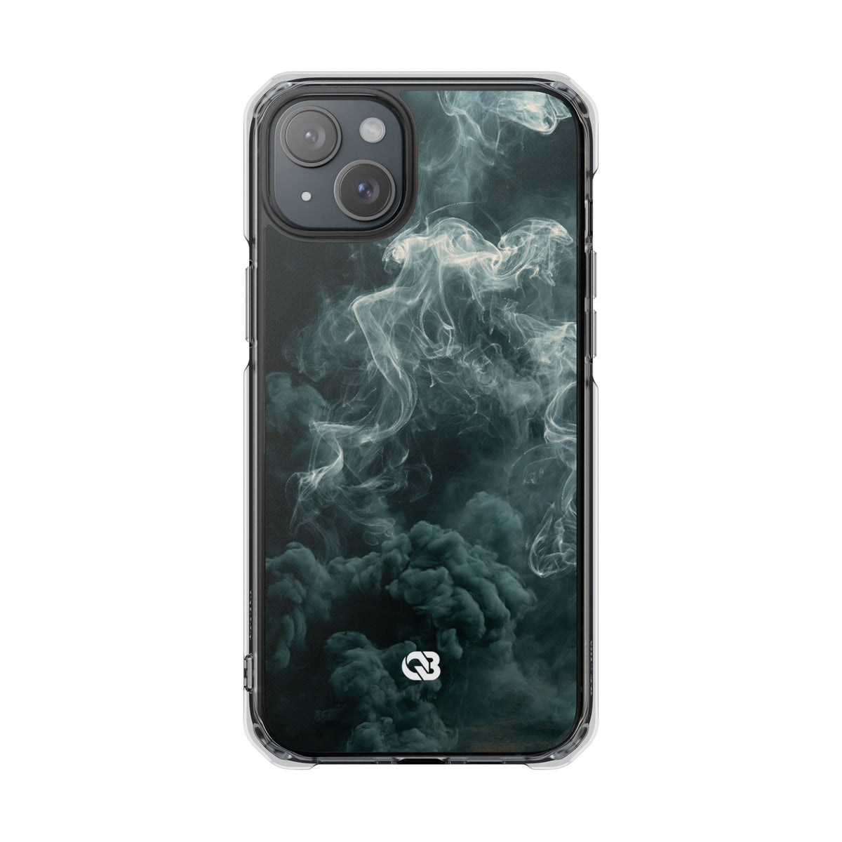 Luminescent Vapor Drift · Clear Impact Magnetic Phone Case for iPhone · Teal