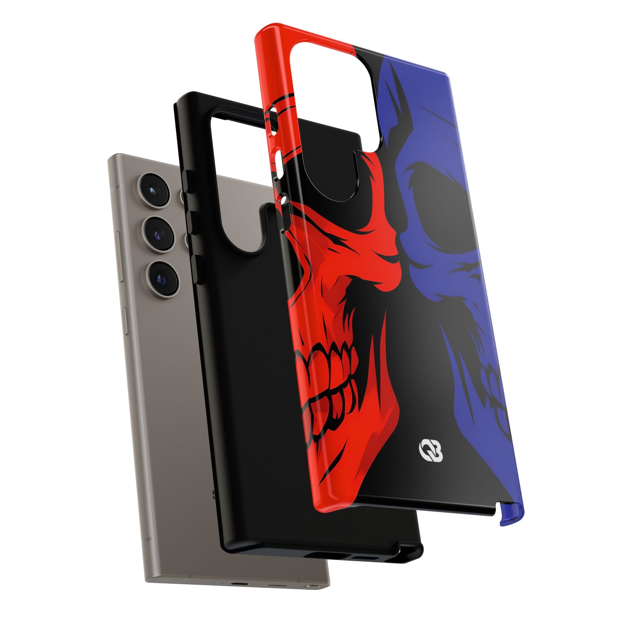 Crimson Cobalt Skulls · Tough Phone Case Samsungille