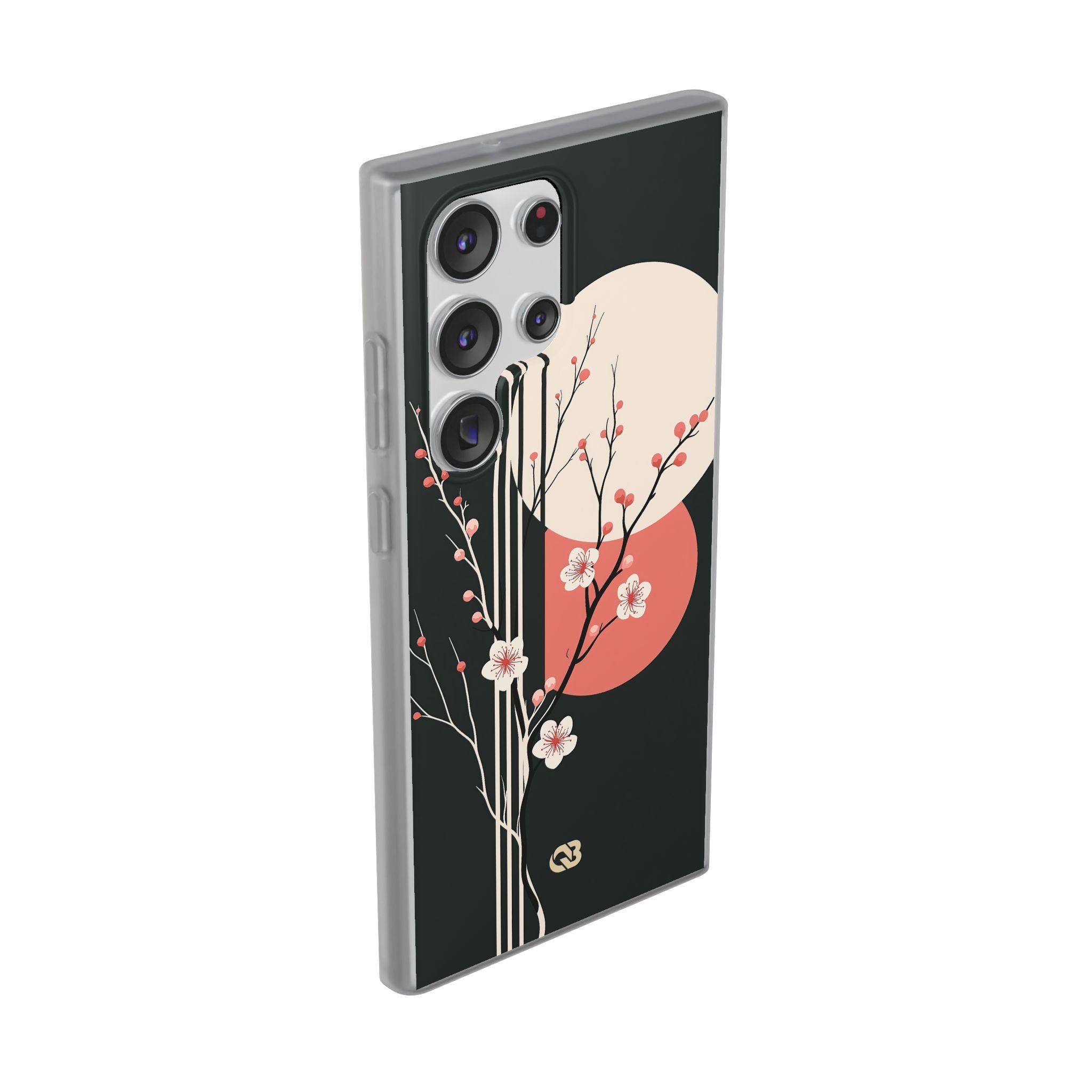 Black Lite Phone Case for Samsung - Kyoto Midnight Blossom