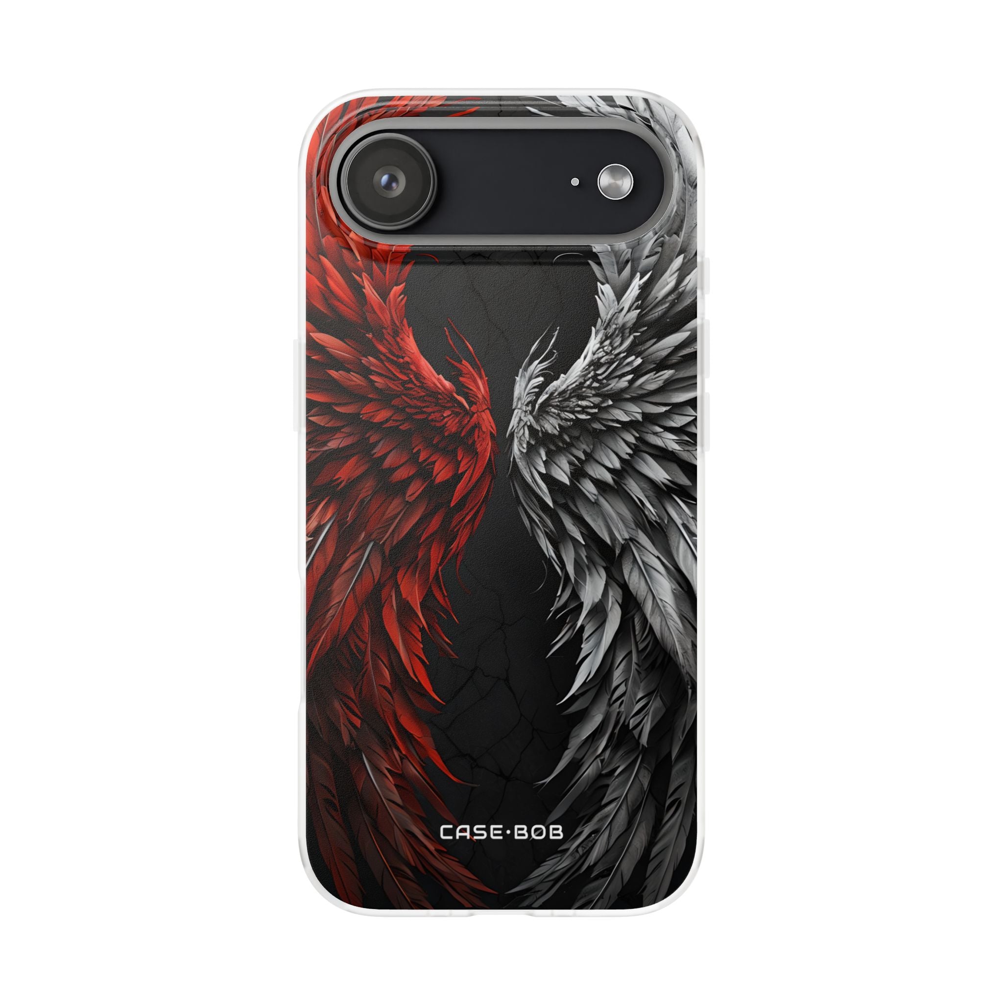 Crimson White Wings iPhone 17 Air Case - Soft - CASE•BOB