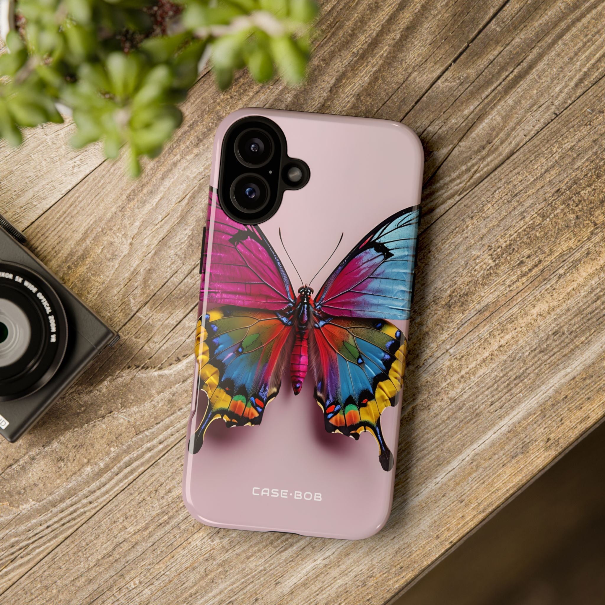Lebhafter Schmetterling iPhone 16 Plus Case - Tough