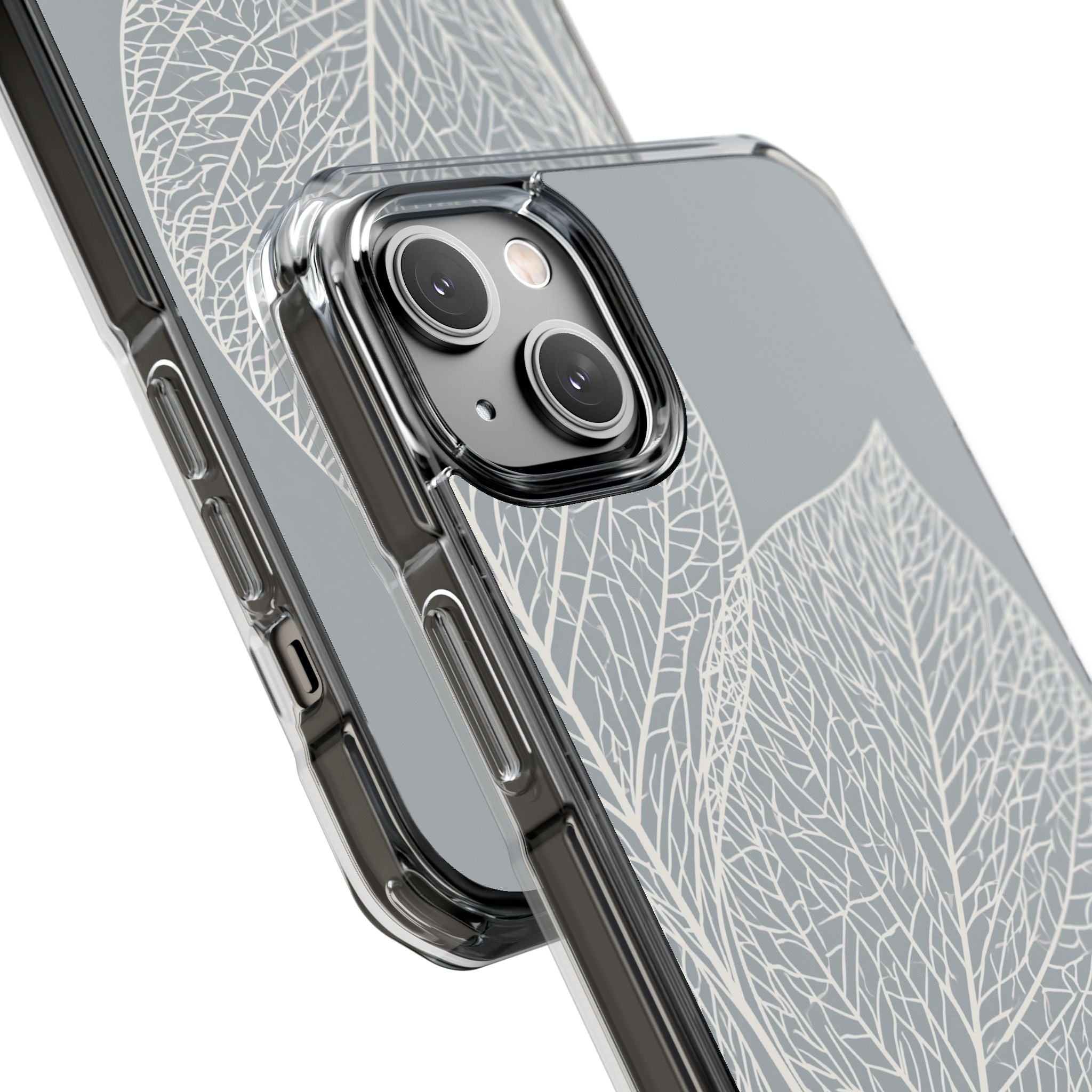 Grey Impact MagSafe Phone Case for iPhone - Frosted Ash Veins