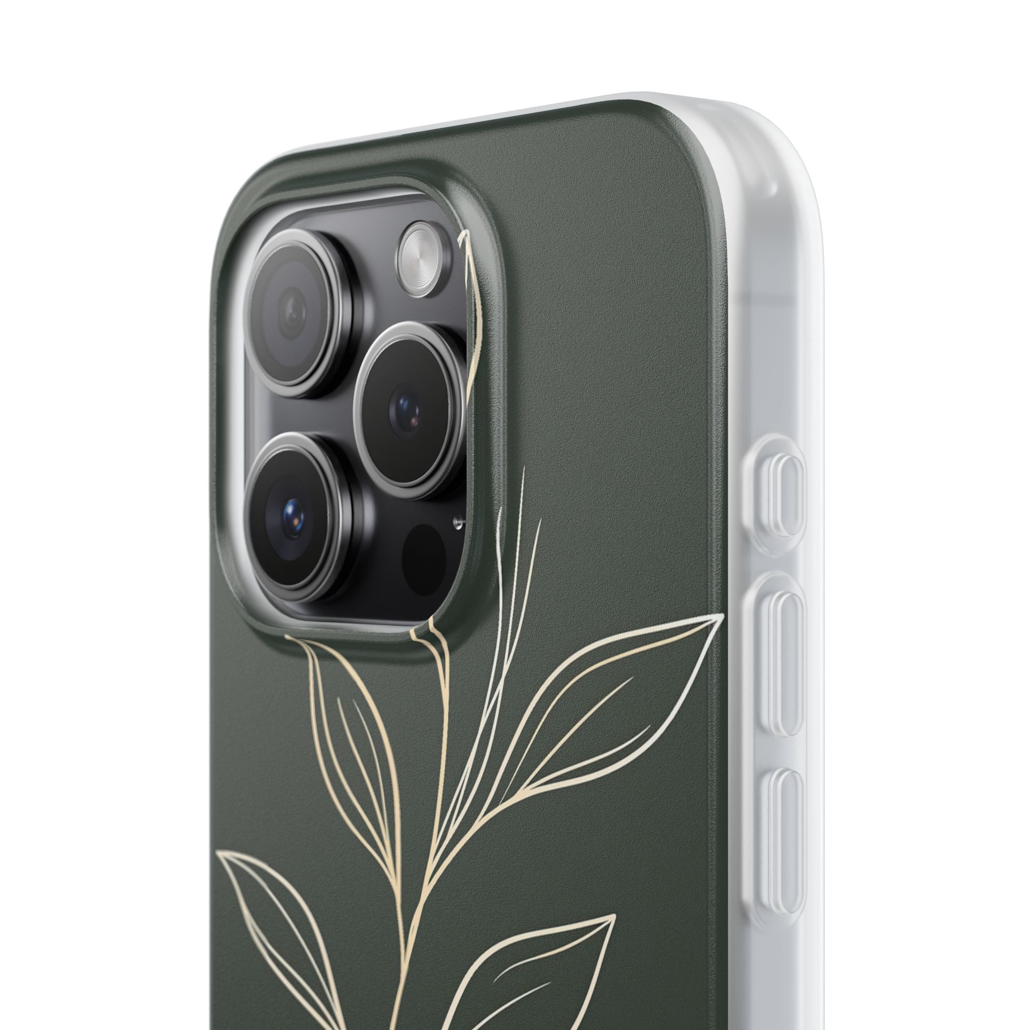 Green Lite Phone Case for iPhone - Deep Moss Willow