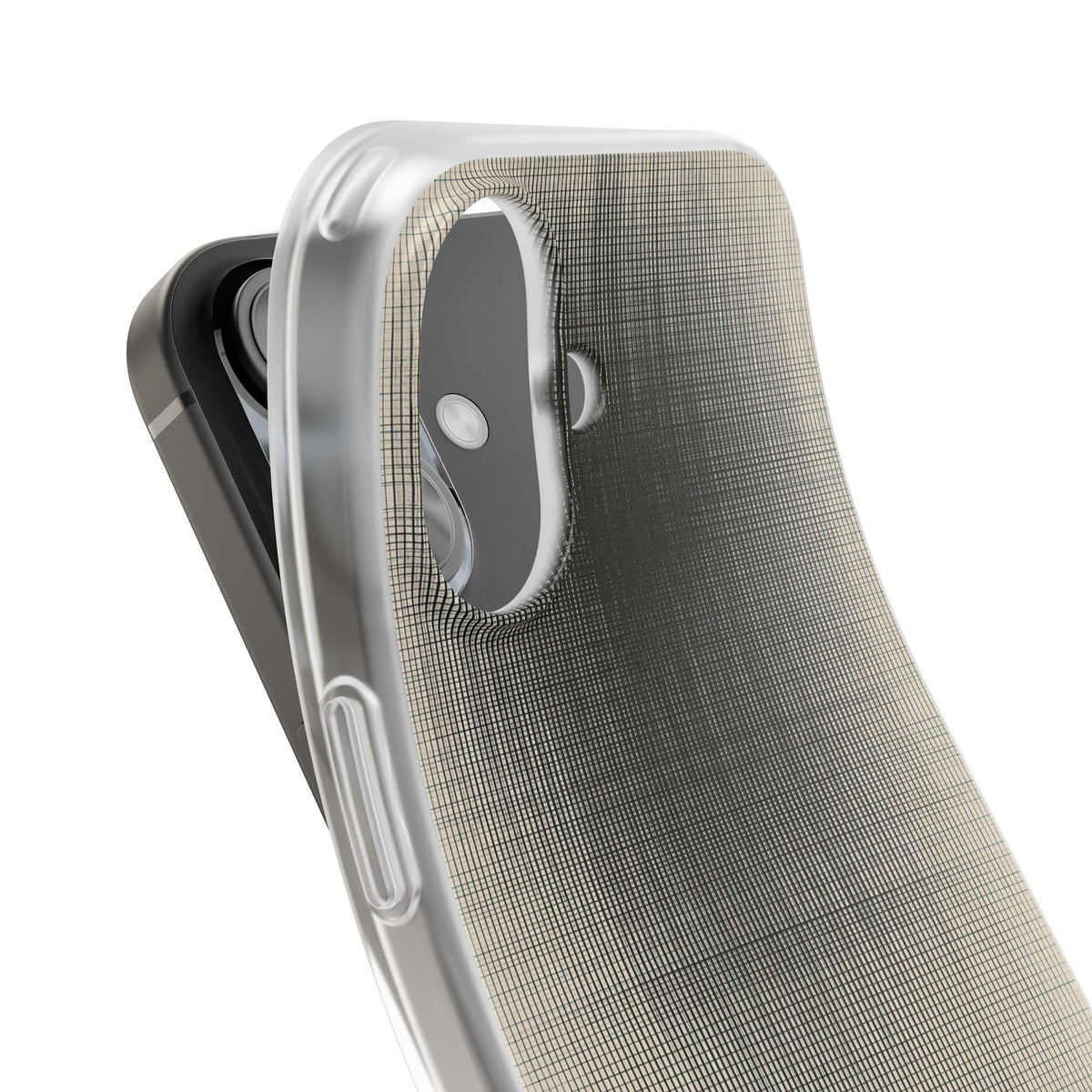 Beige Lite Phone Case for iPhone - Carbon Screen Grid