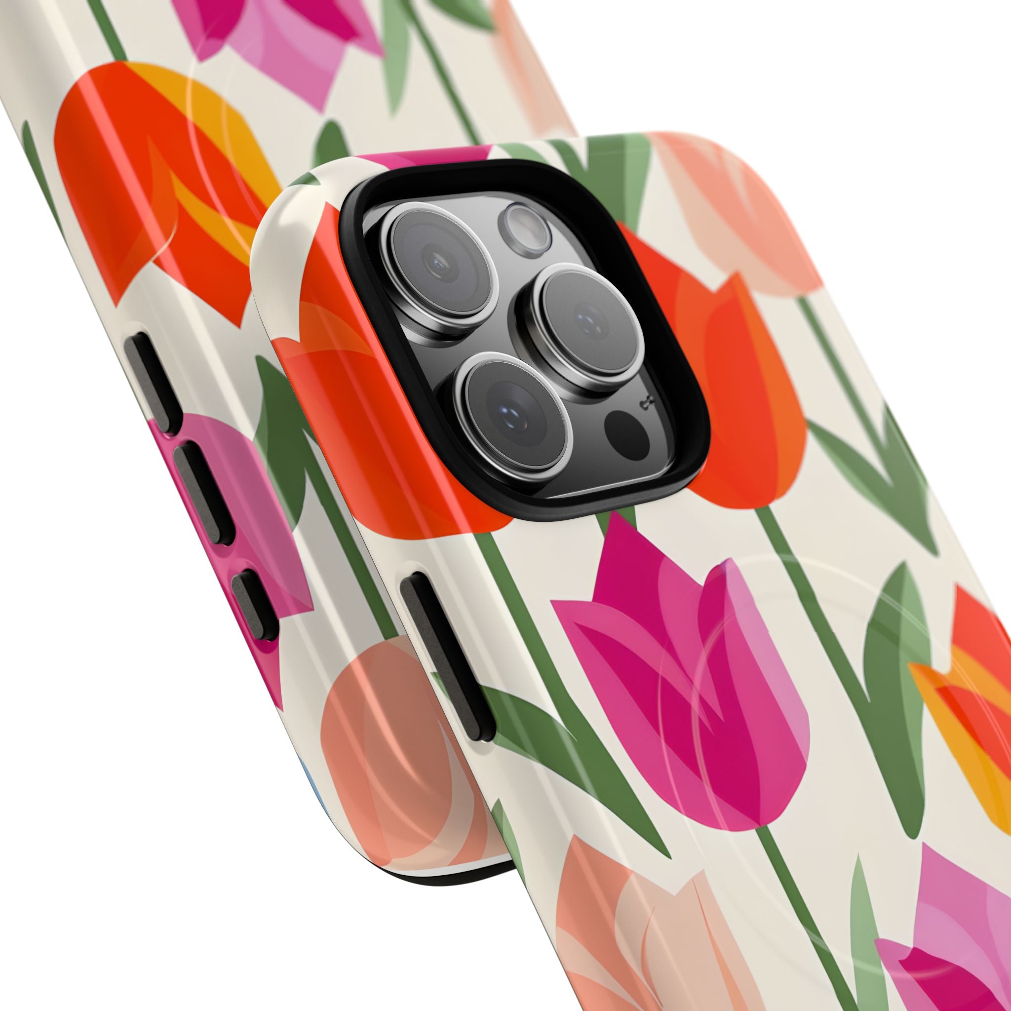 Vibrant Petal Grid · Tough+ Handyhülle für iPhone · Magsafe
