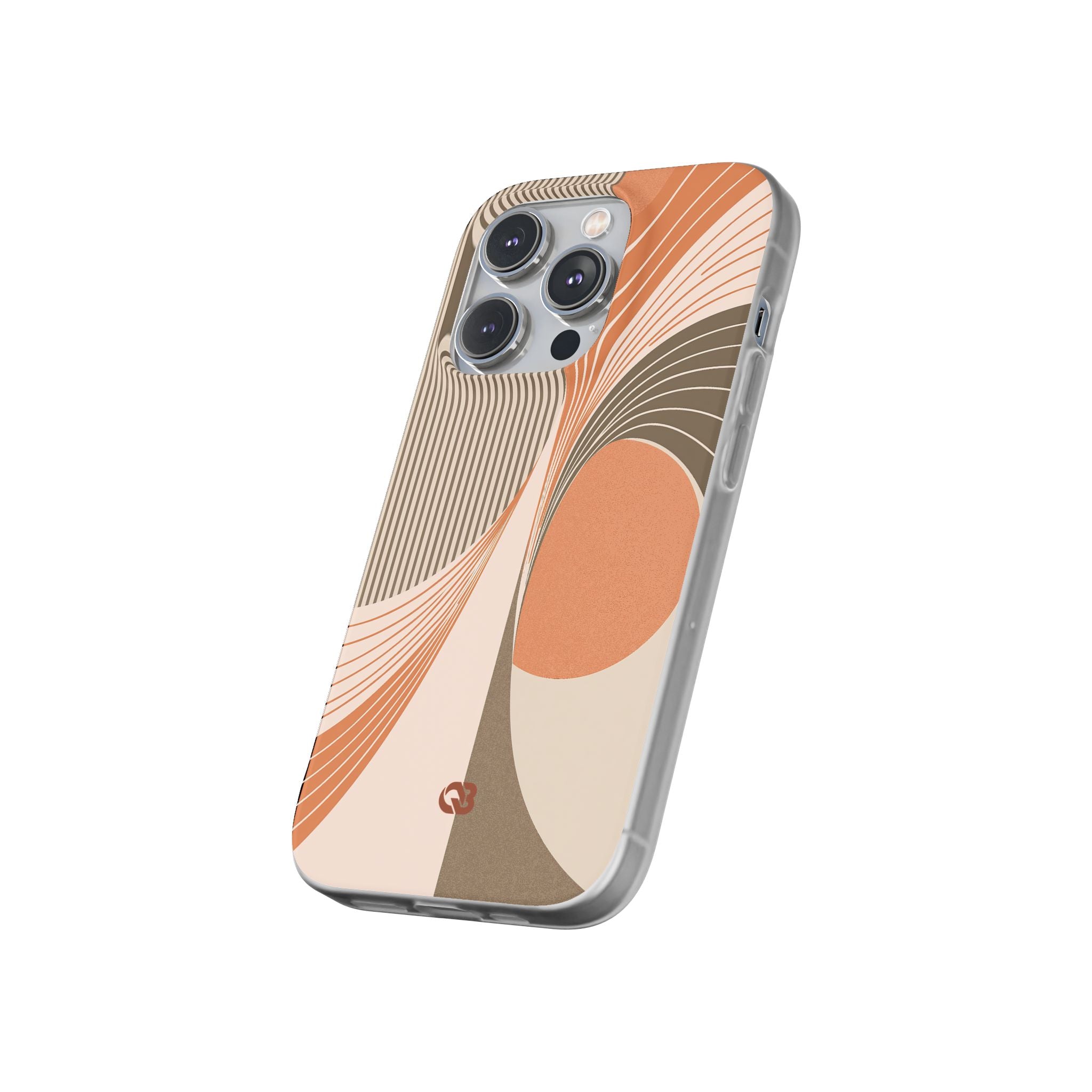Orange Lite Phone Case for iPhone - Desert Arc Horizon