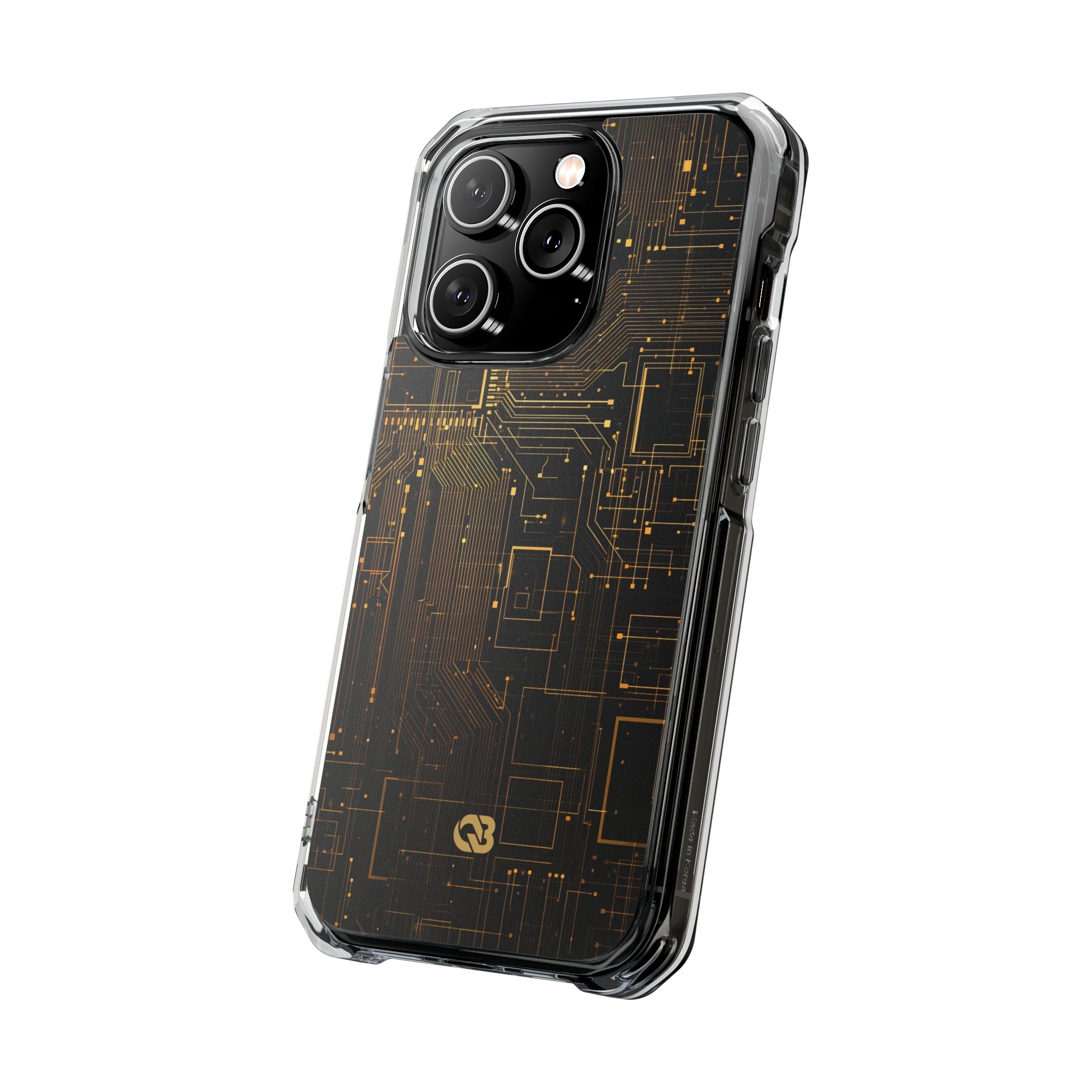 Gold Impact MagSafe Phone Case for iPhone - Amber Core Mainframe