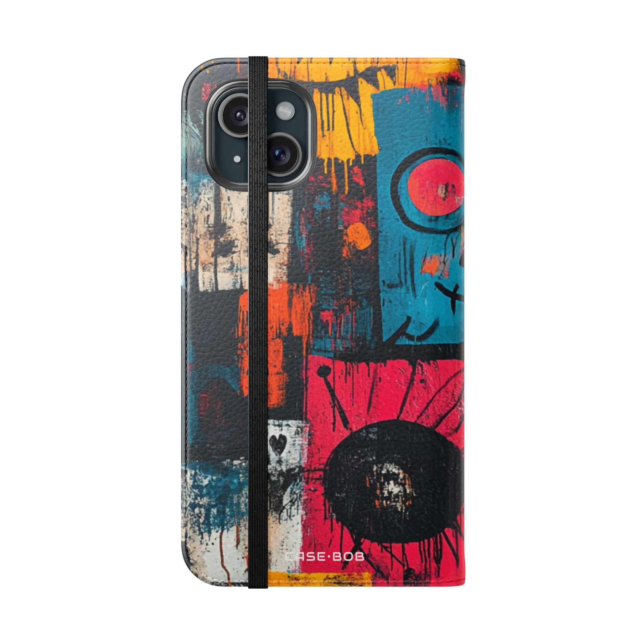 Turquoise Grin - iPhone 15 Plus Case - Wallet