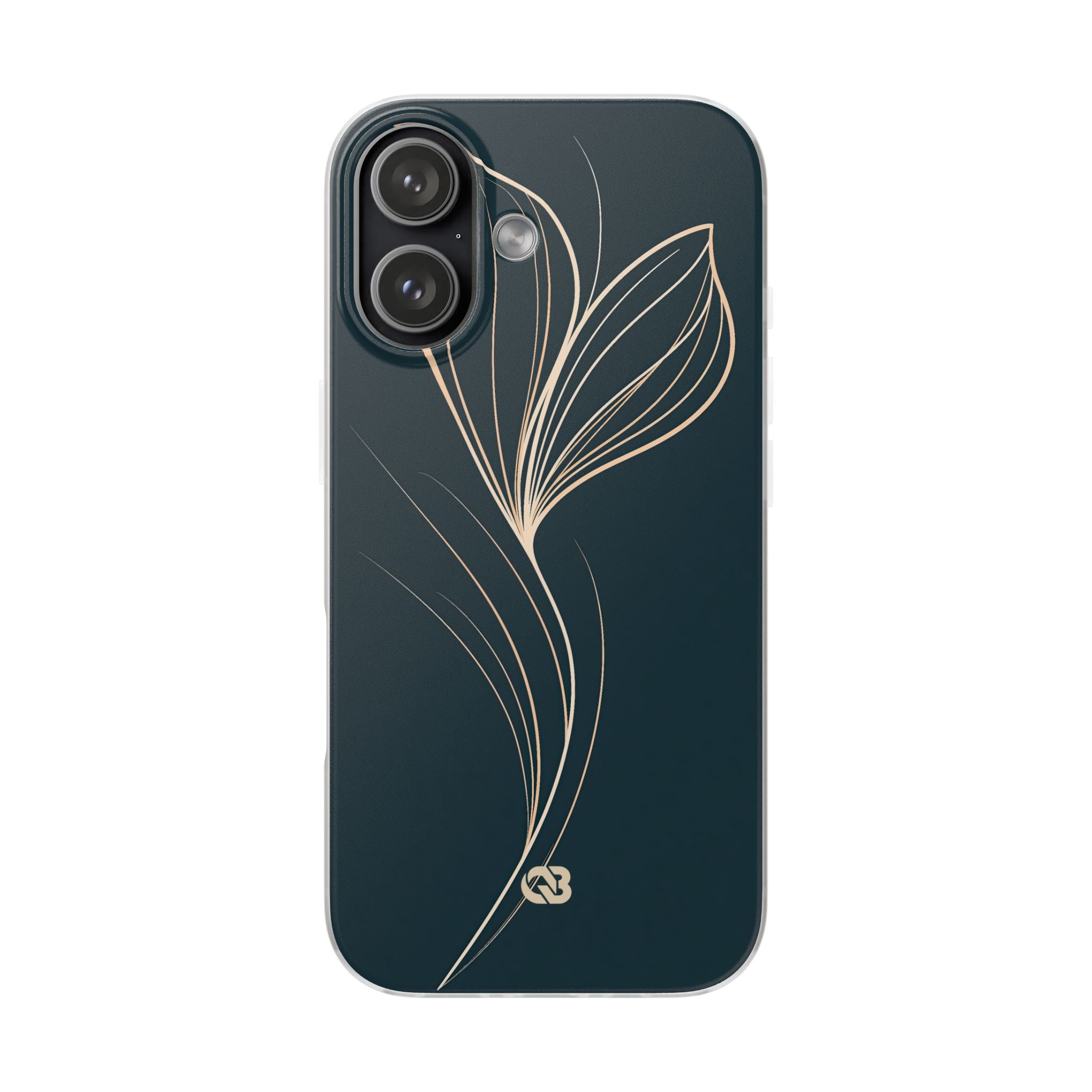 Teal Lite Phone Case for iPhone - Sandstone Silk Flora