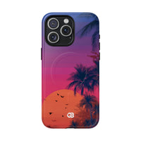 Palmeras Horizonte Neon · Tough+ · MagSafe