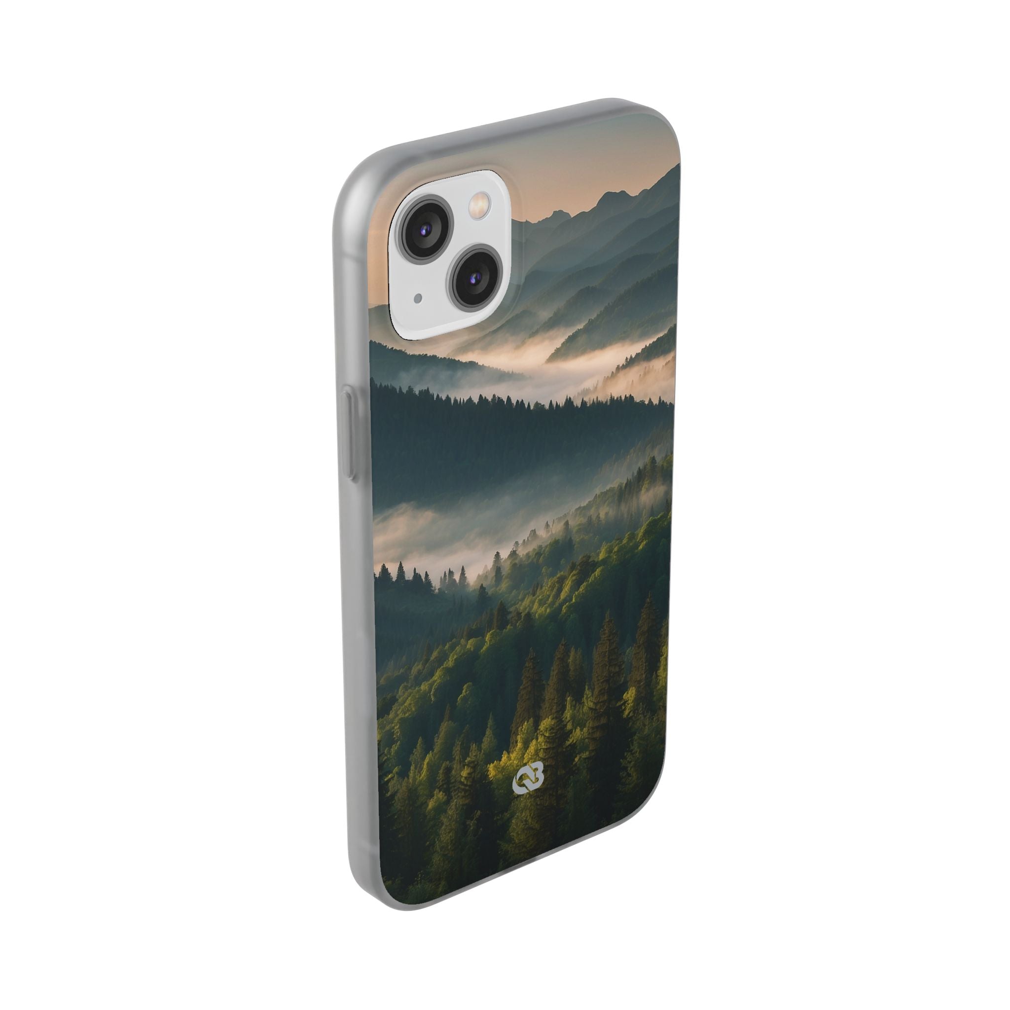 Foggy Mountain Ridge · Soft Phone Case for iPhone