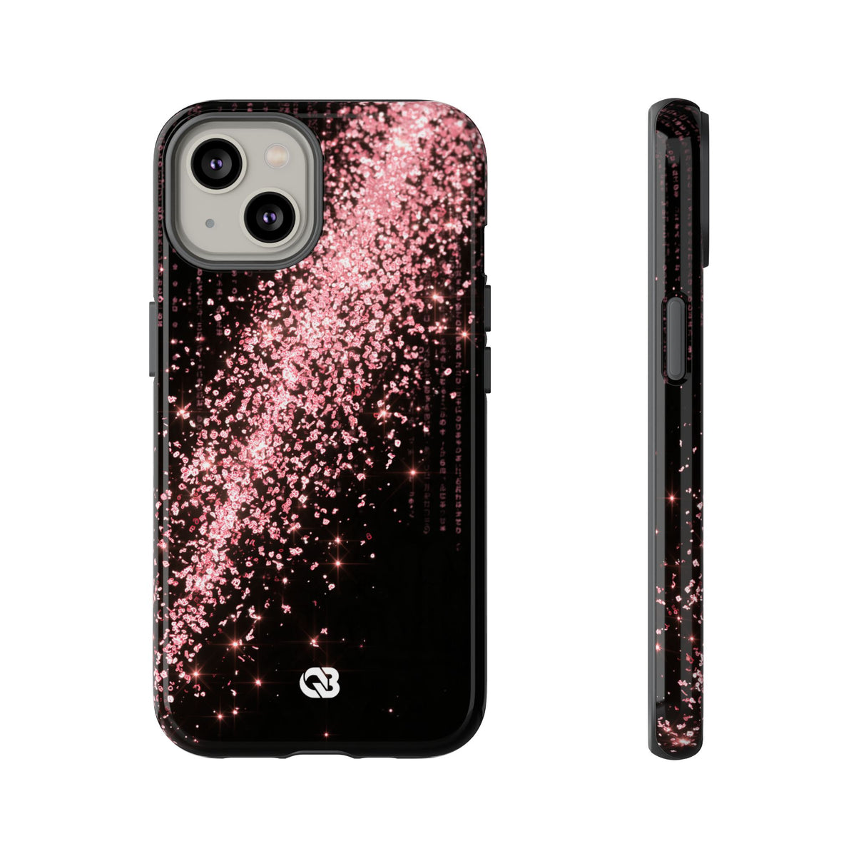 Rose Digital Cascade · Tough Phone Case for iPhone · Pink