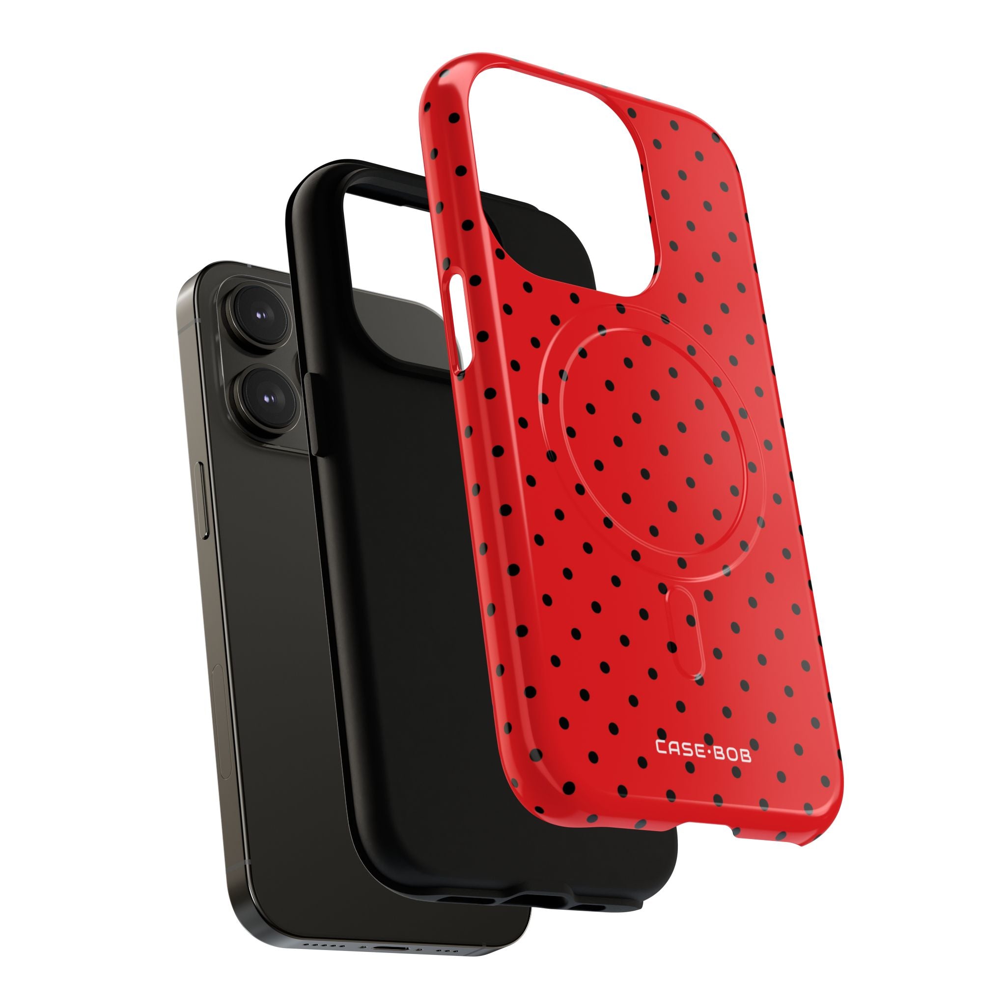 Crimson Dot Matrix iPhone 14 Pro Case - Tough+