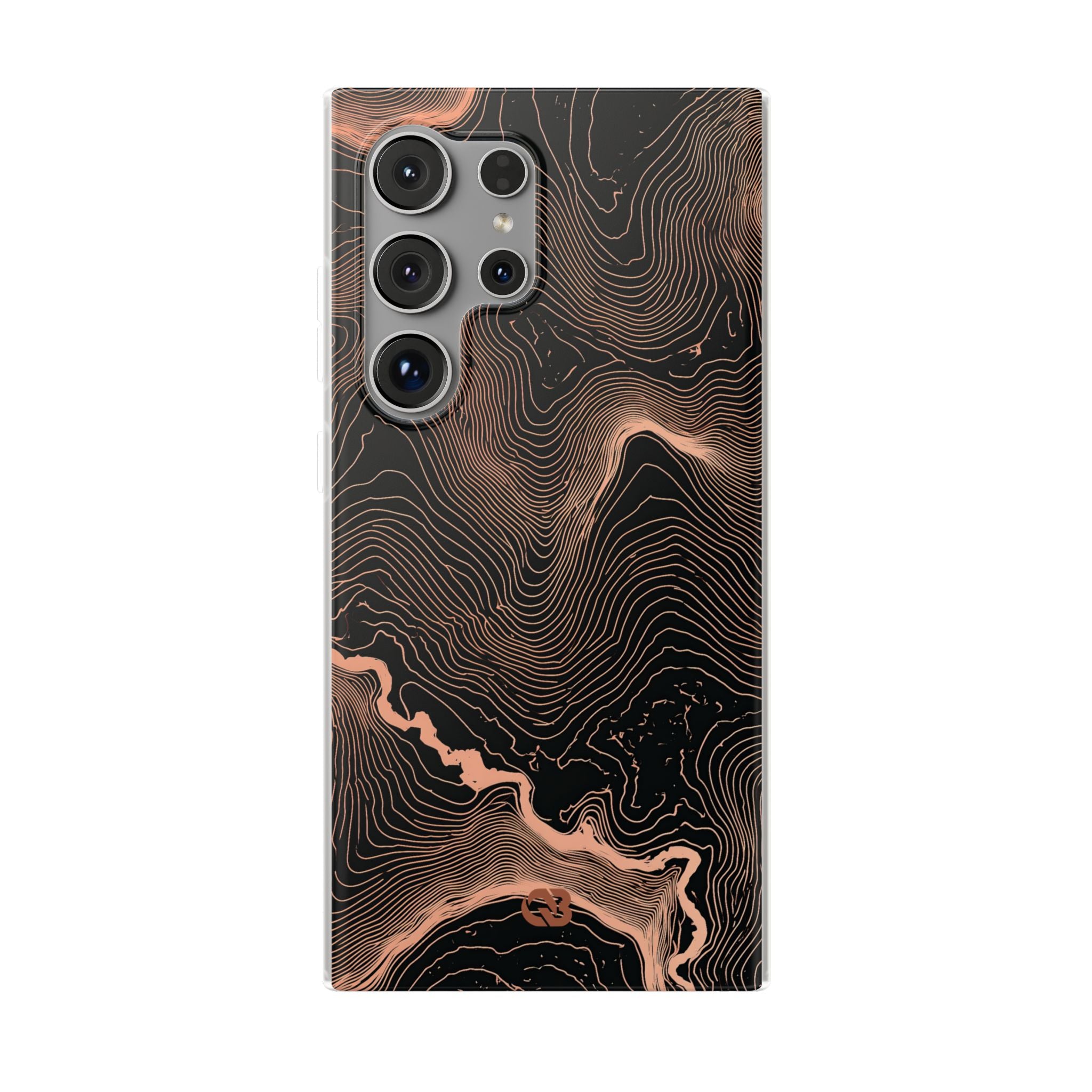 Orange Lite Phone Case for Samsung - Salmon Ridge Topo