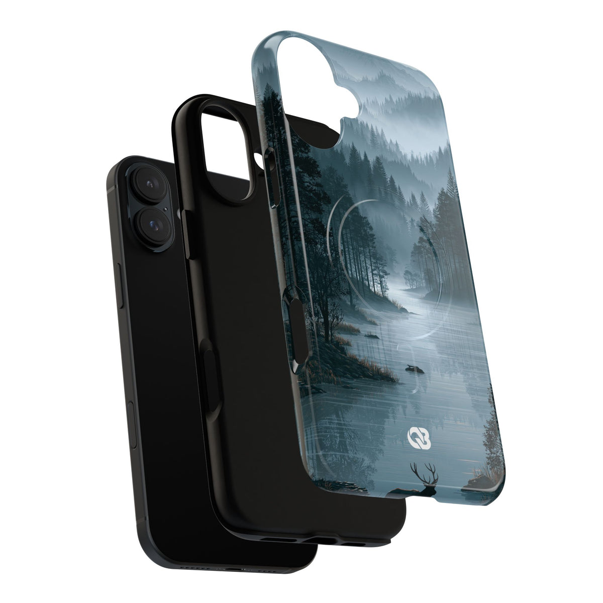 Silent Nordic Fjord · Tough 2.0 Magnetic Phone Case for iPhone · Blue