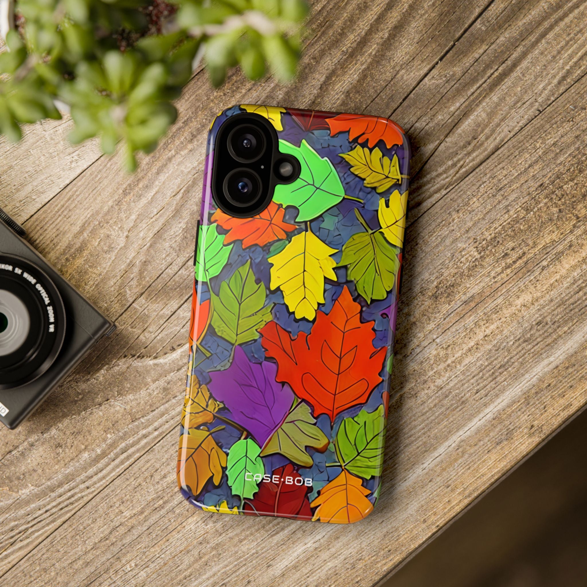 Vivid Leafstorm iPhone 16 Plus Case - Tough