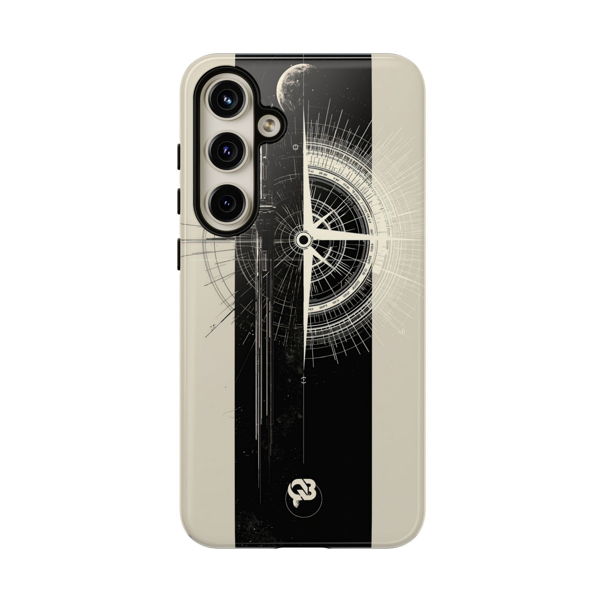 Beige Tough Phone Case for Samsung - Zenith Vector Spire