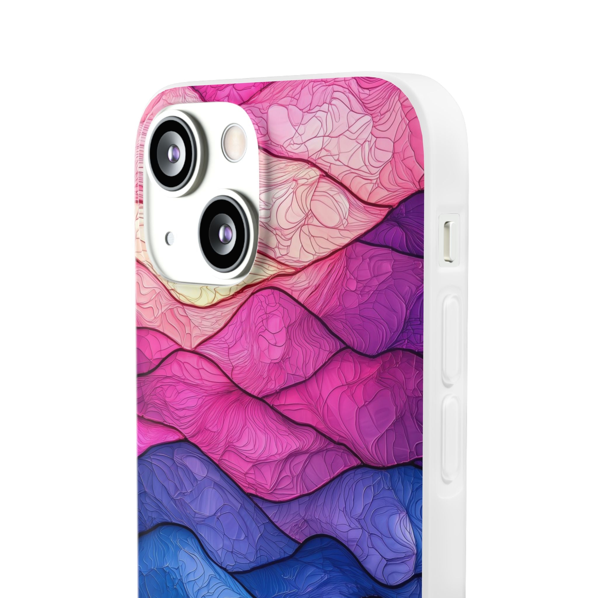 Wavy Vein Gradient iPhone 13 mini Case - Soft