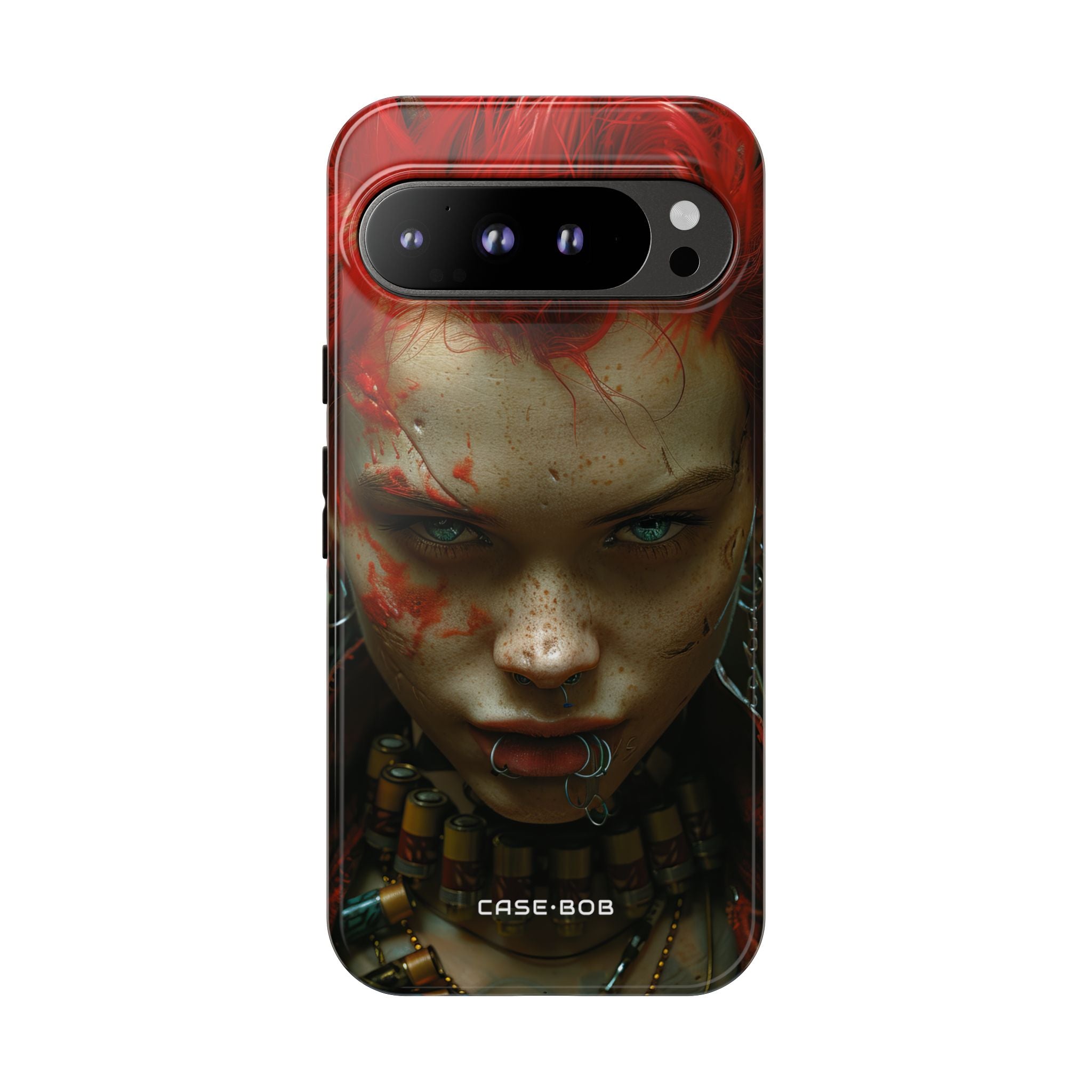 Red Spike Gaze Google Pixel 9 Pro XL Case - Tough