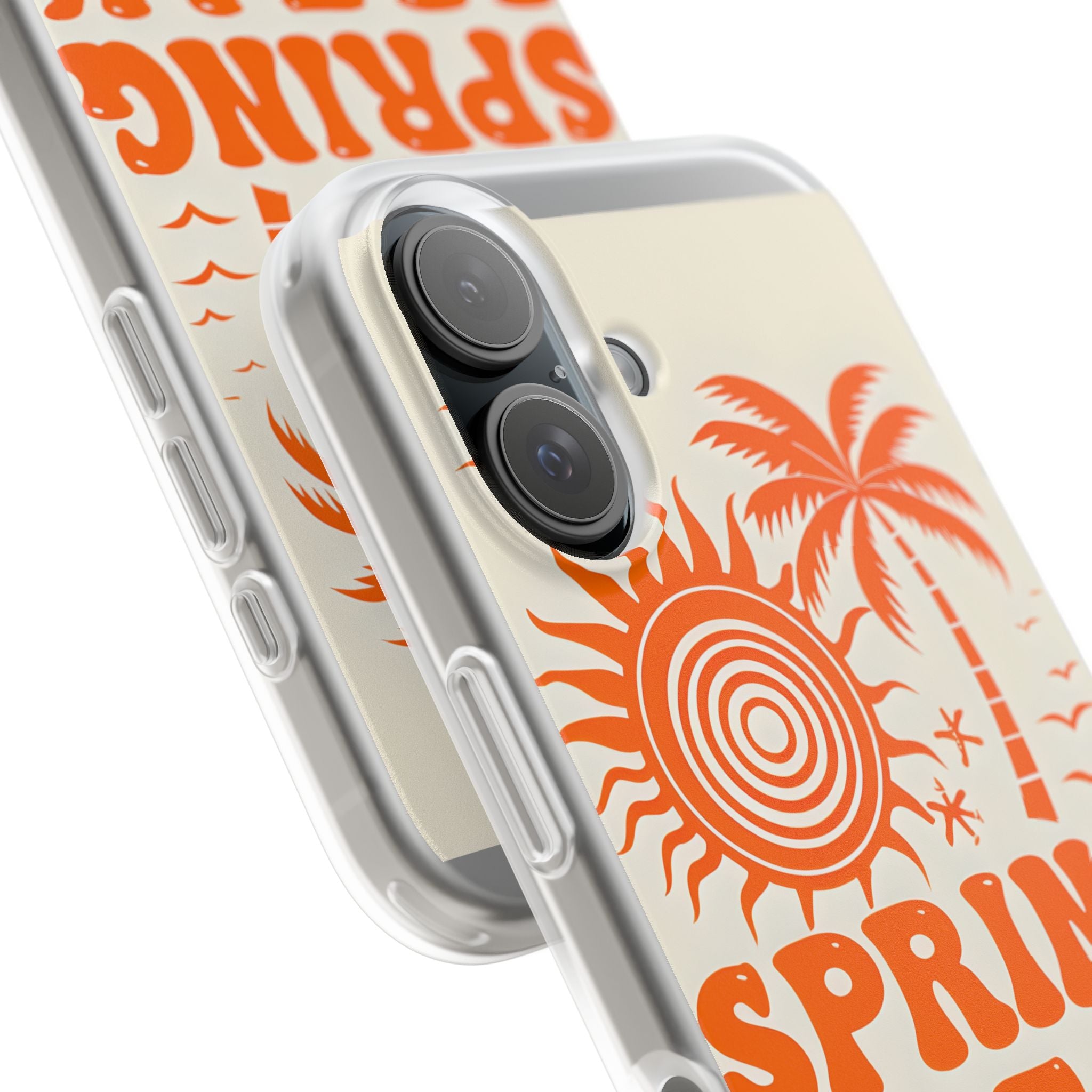 Retro Orange Tide · Soft Hoesje voor iPhone