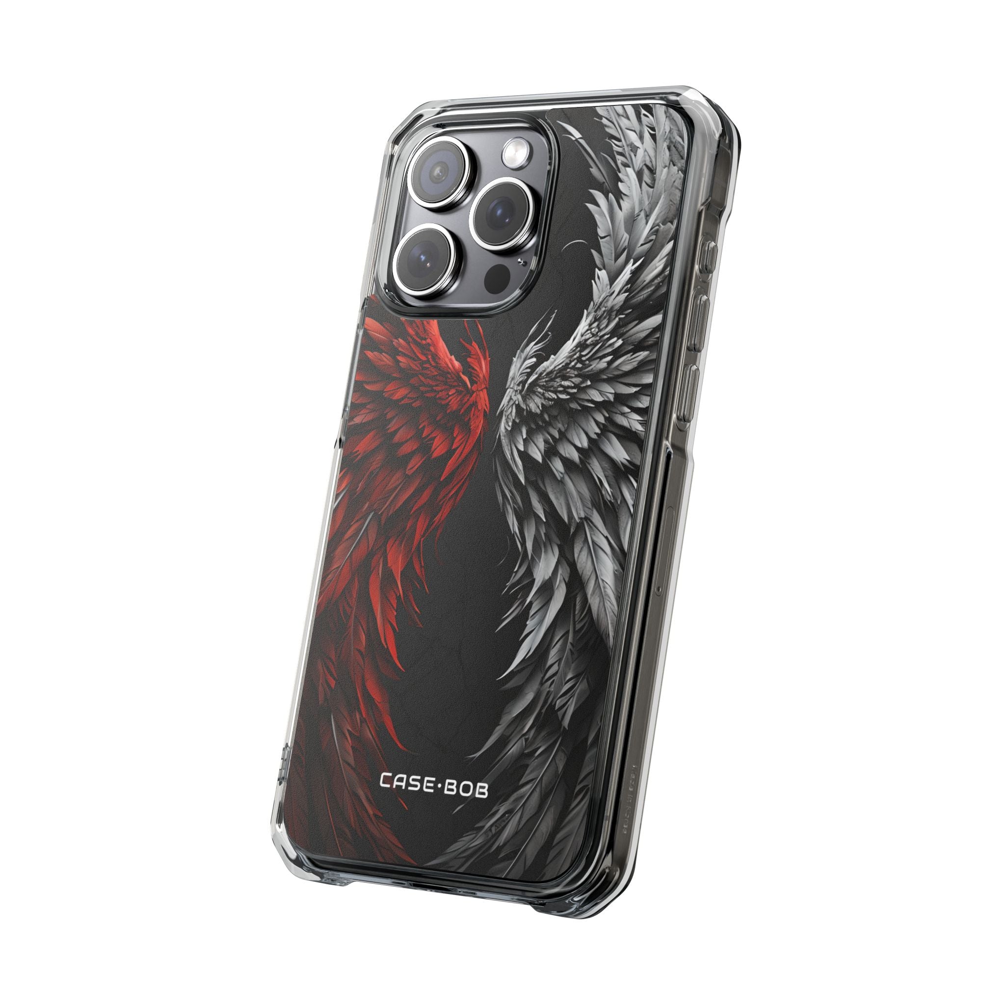 Crimson White Wings iPhone 15 Pro Max - Impact suojakotelo