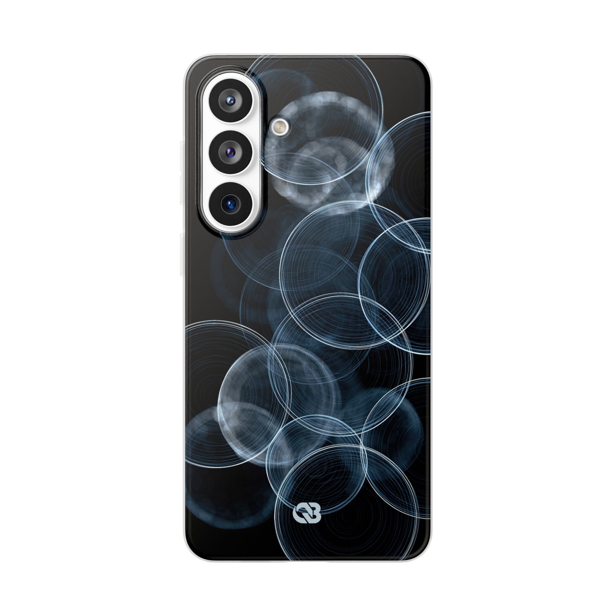 Blue Lite Phone Case for Samsung - Cyan Pulse Ripple