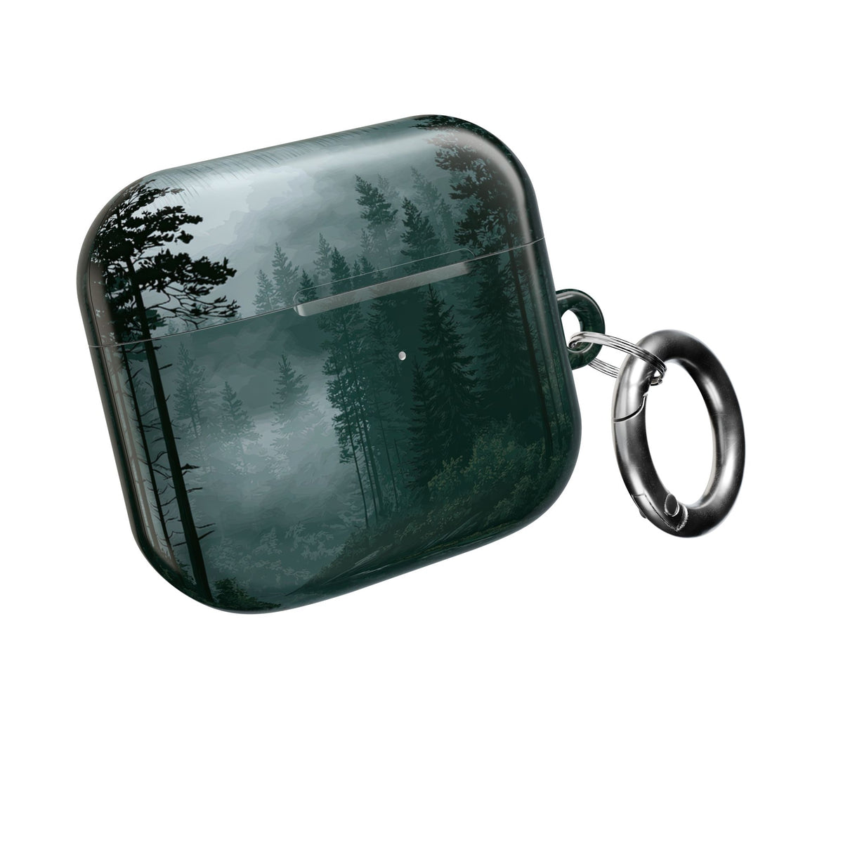 Misty Pine Reflections · Hard Case for AirPods & AirPods Pro · Green