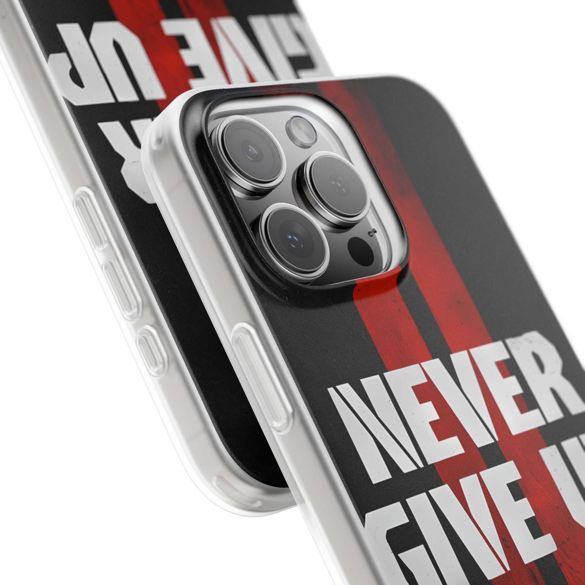 Crimson Grit Resolve · Soft Custodia per iPhone