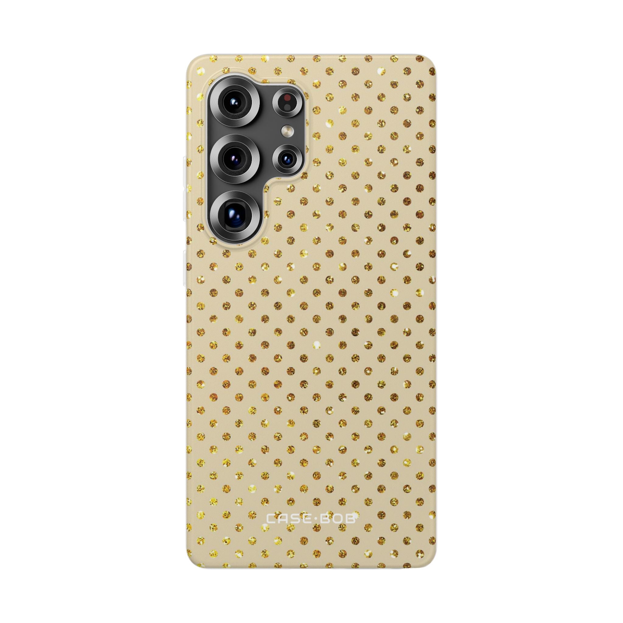 Gold Sparkle Grid Samsung S25 Ultra Case - Soft