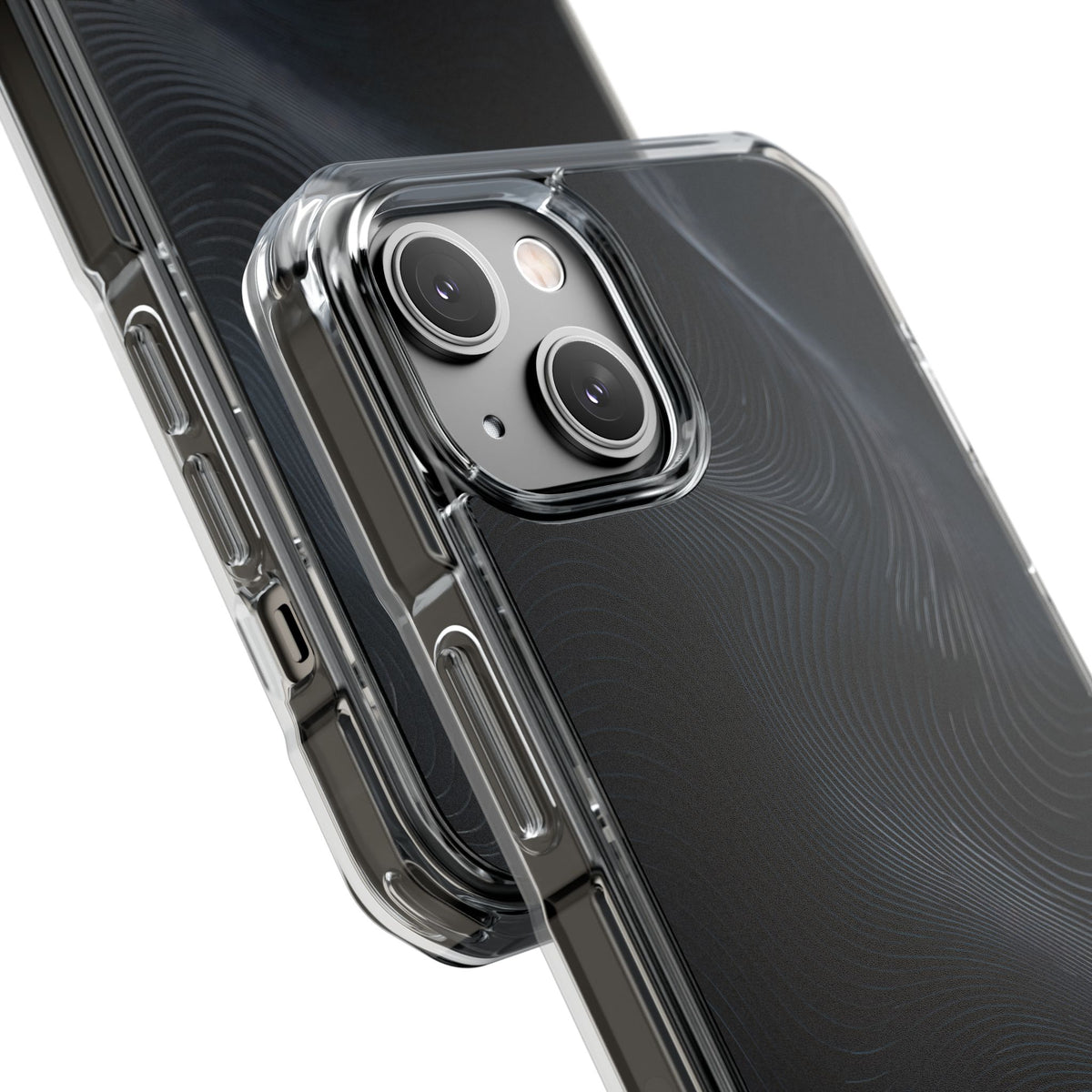 Black Impact MagSafe Phone Case for iPhone - Obsidian Ridge Flux