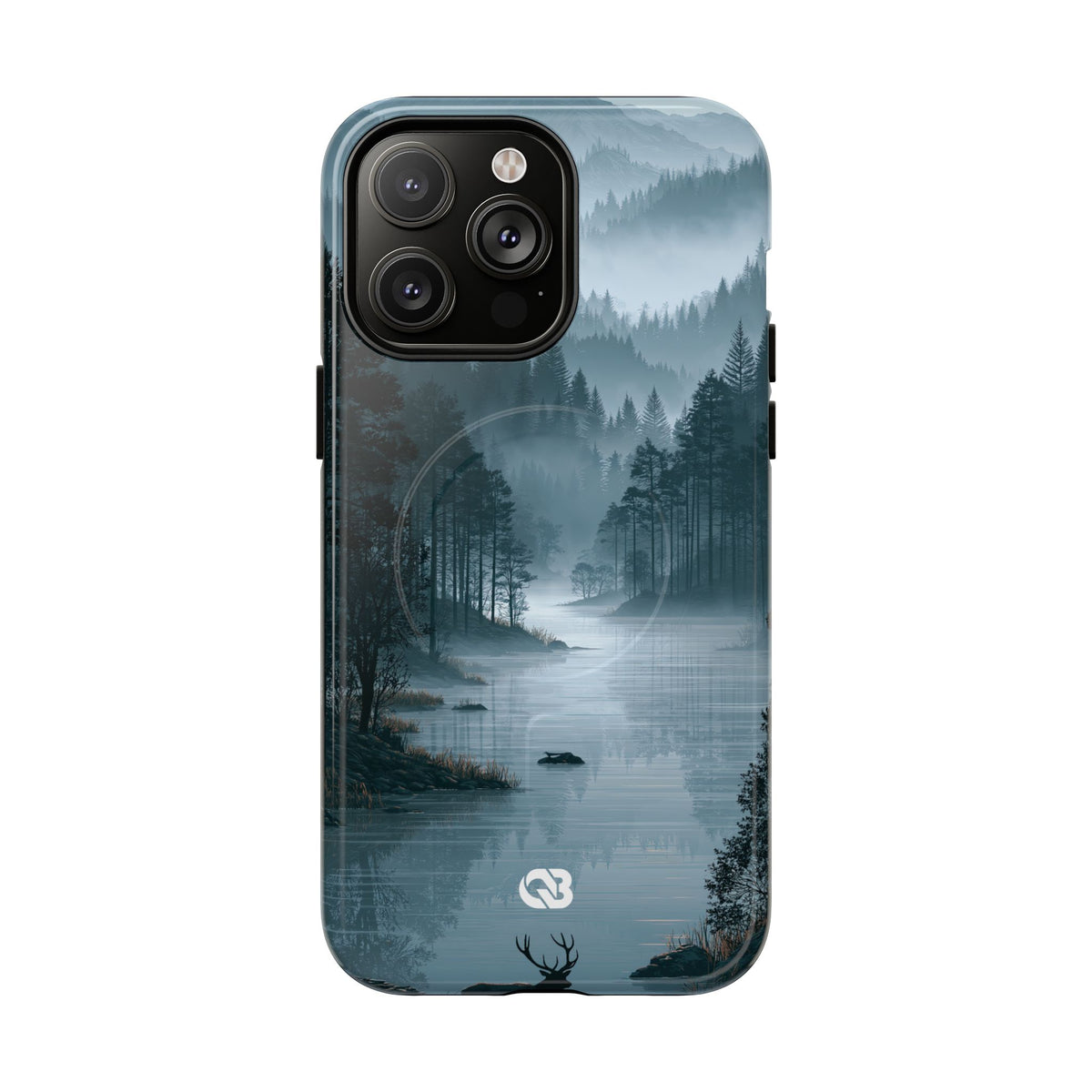 Silent Nordic Fjord · Tough 2.0 Magnetic Phone Case for iPhone · Blue