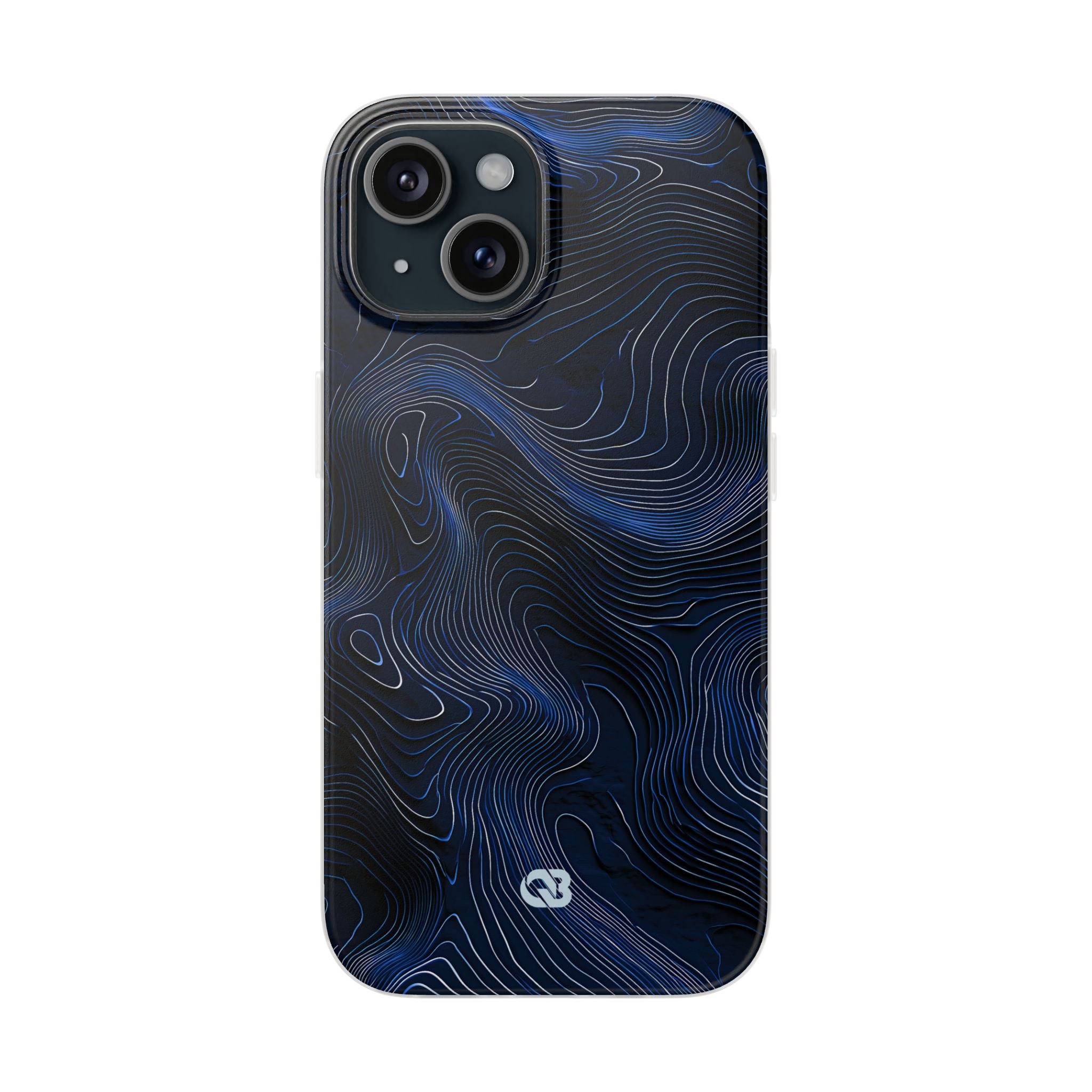 Blue Lite Phone Case for iPhone - Cobalt Contour Ridge