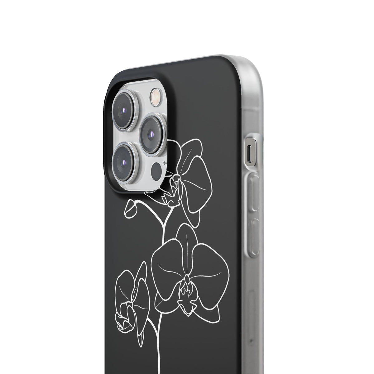 Midnight Orchid · Lite Phone Case for iPhone · Black