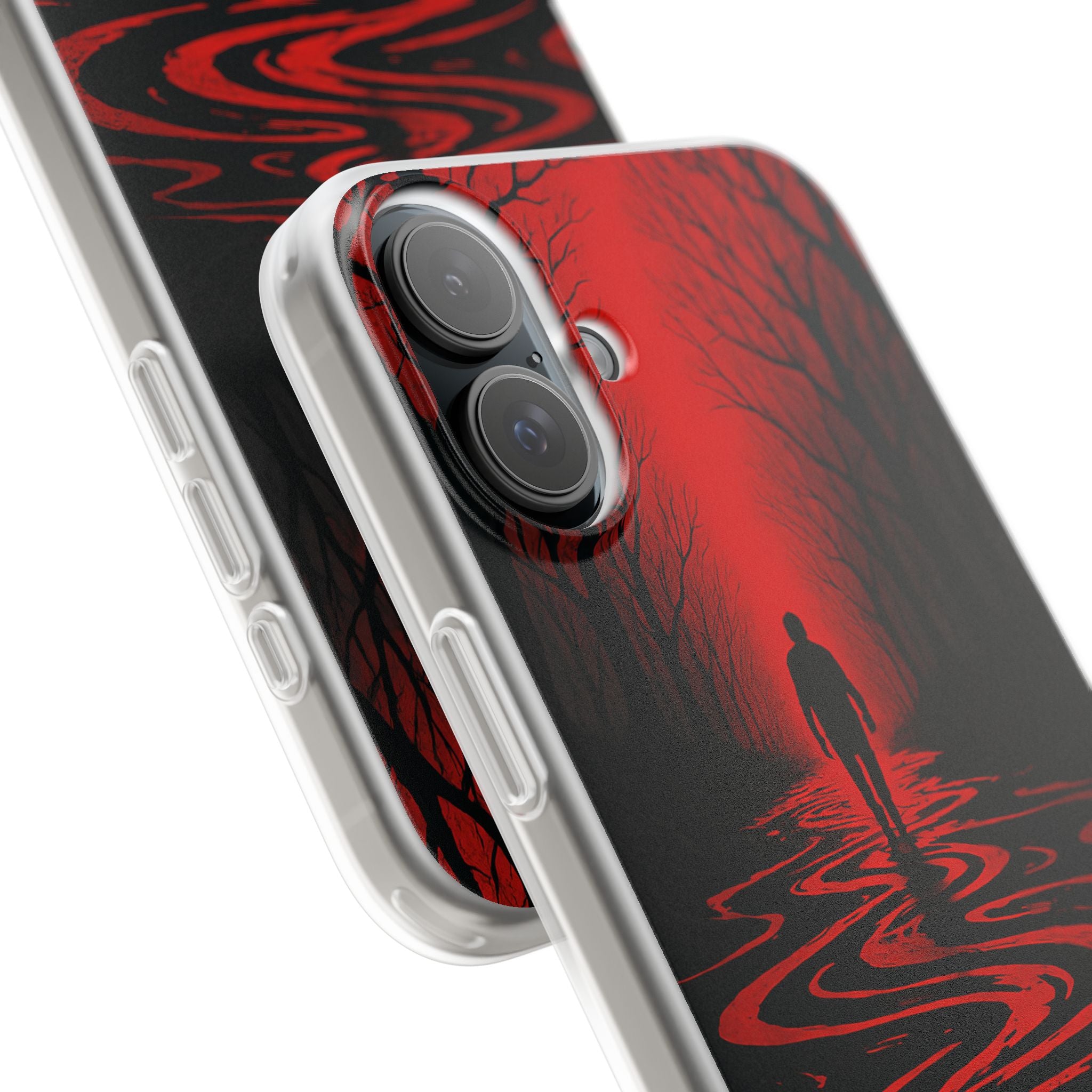 Crimson Shadow Path · Soft Phone Case for iPhone