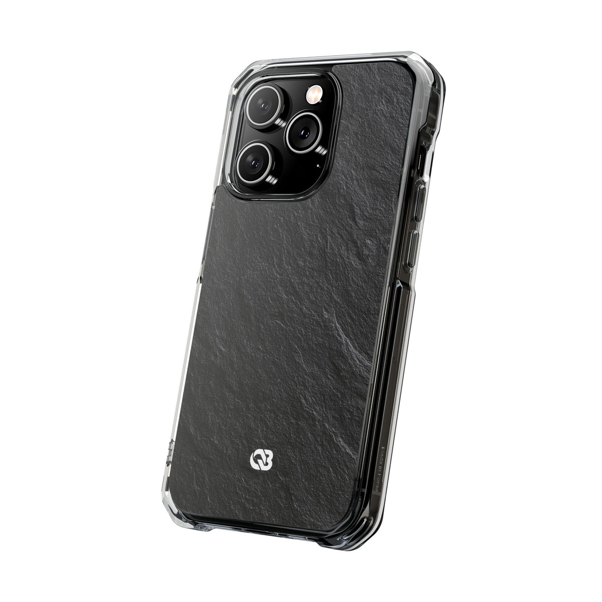 Black Impact MagSafe Phone Case for iPhone - Raw Obsidian Slate