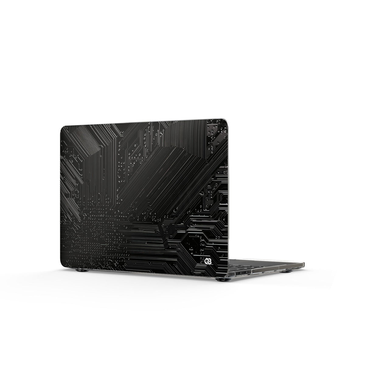 Obsidian Circuitry · Clear Hard Case for MacBook · Black