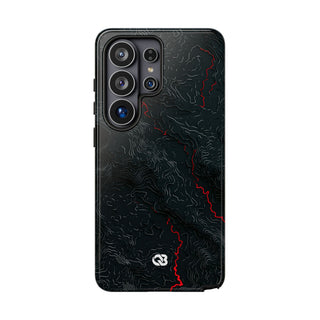 Crimson Rift · Tough Phone Case for Samsung · Black