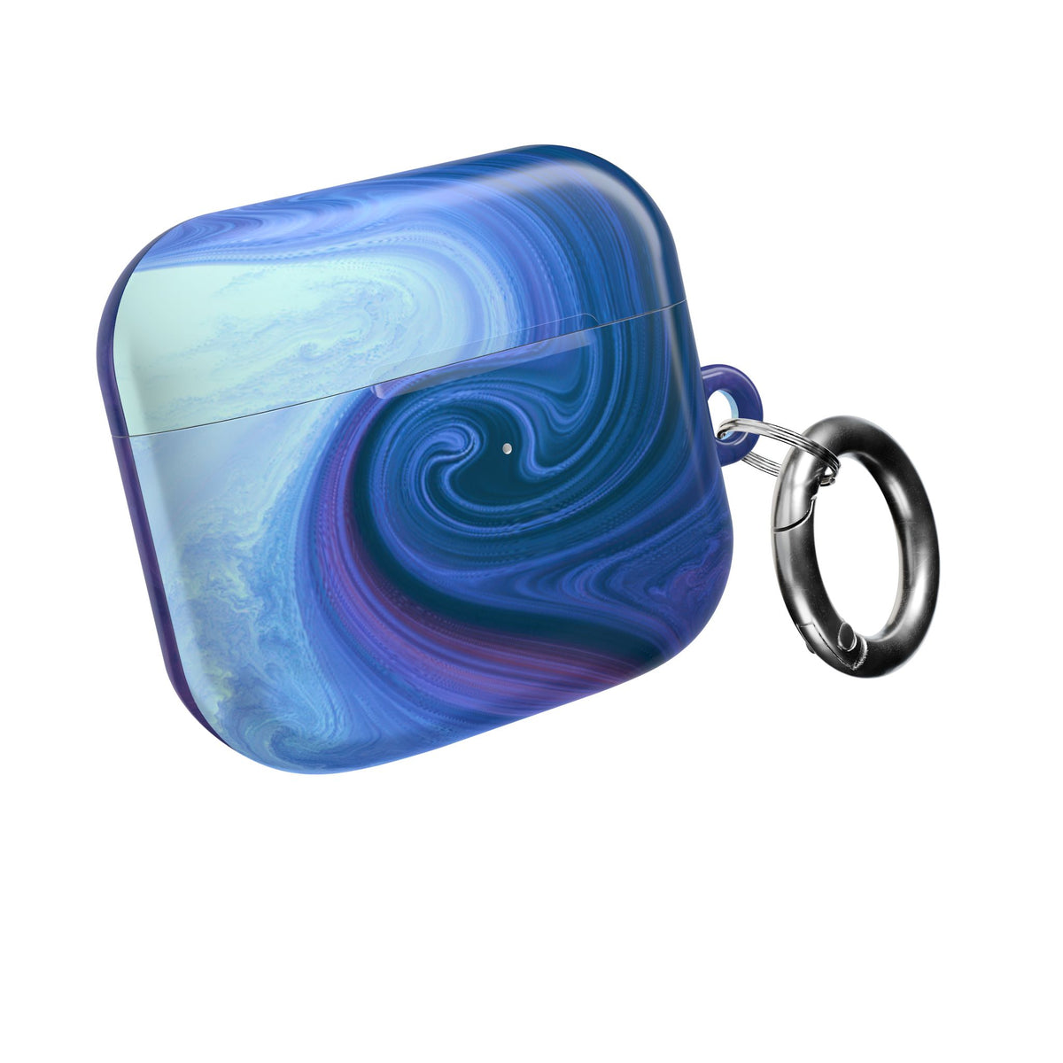 Azure Fluid Swirl · Hard Case for AirPods & AirPods Pro · Blue