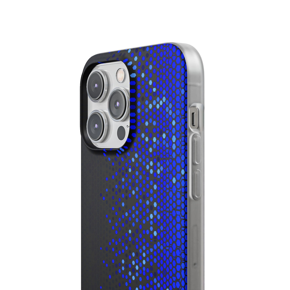 Cobalt Hex Dispersion · Lite Phone Case for iPhone · Blue