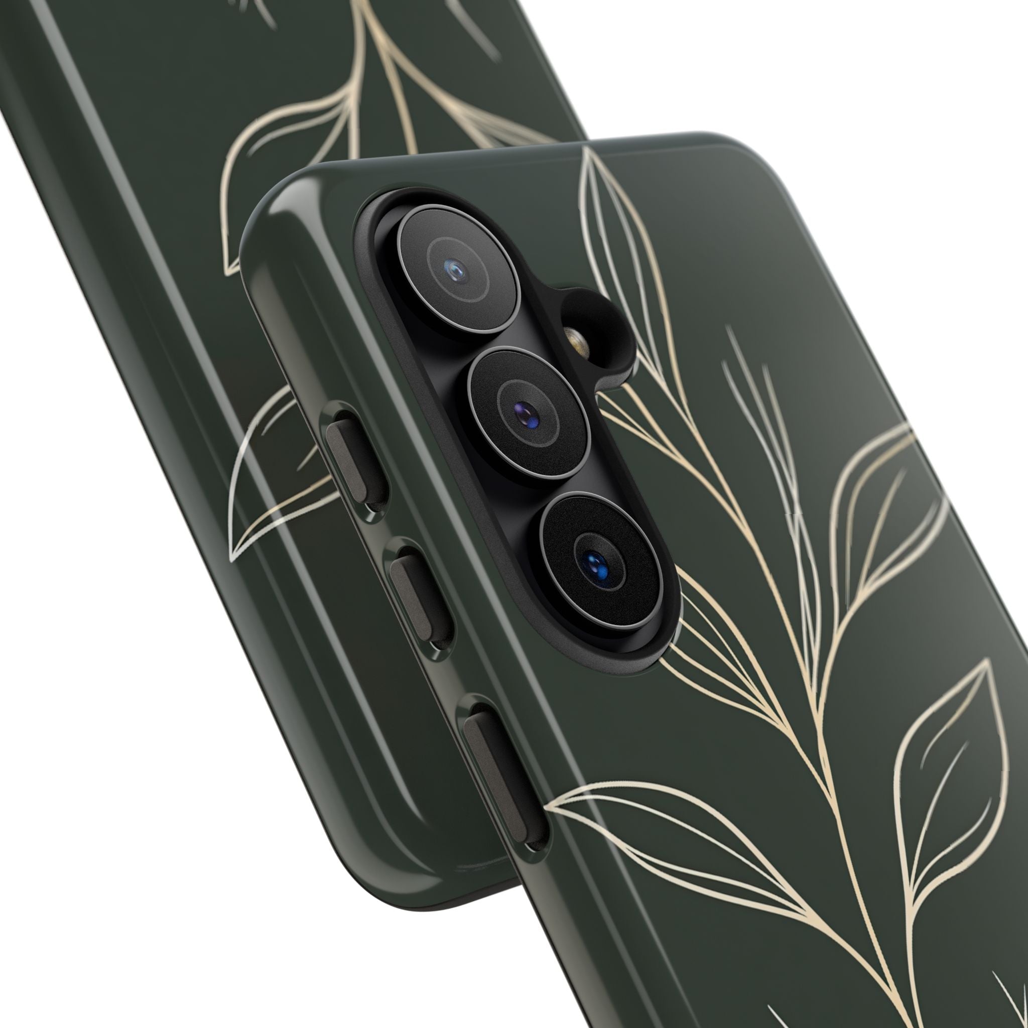 Green Tough Phone Case for Samsung - Deep Moss Willow