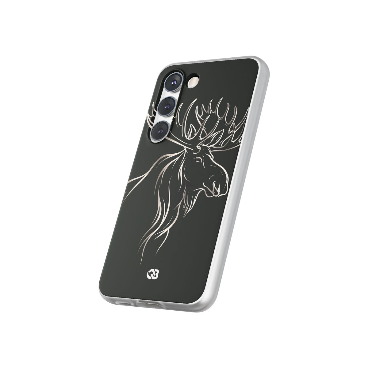 Nordic Moose Contour · Lite Phone Case for Samsung · Black