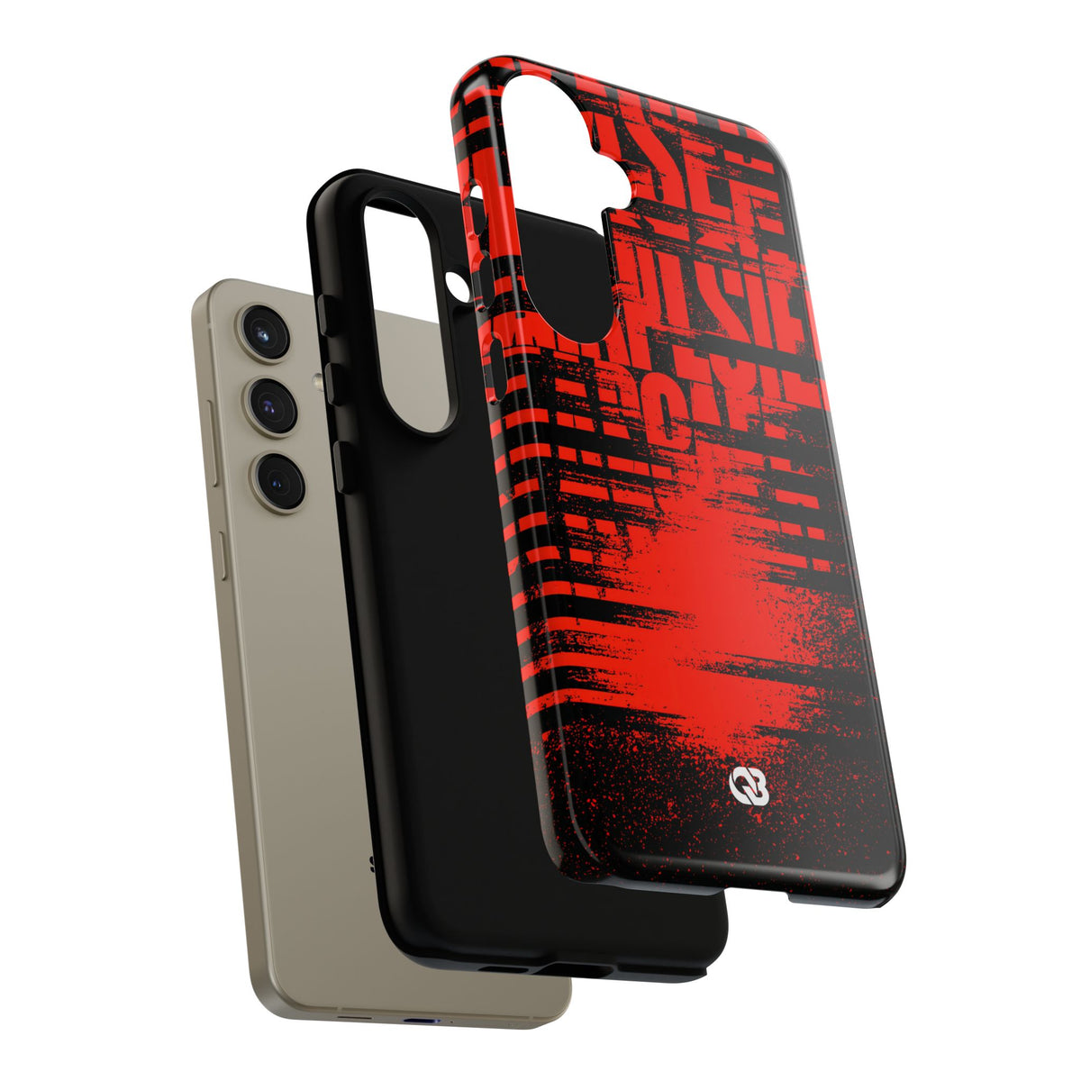 Crimson Redaction · Tough Phone Case for Samsung · Black