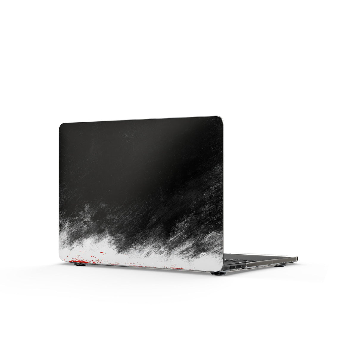 Crimson Void · Clear Hard Case for MacBook · Black