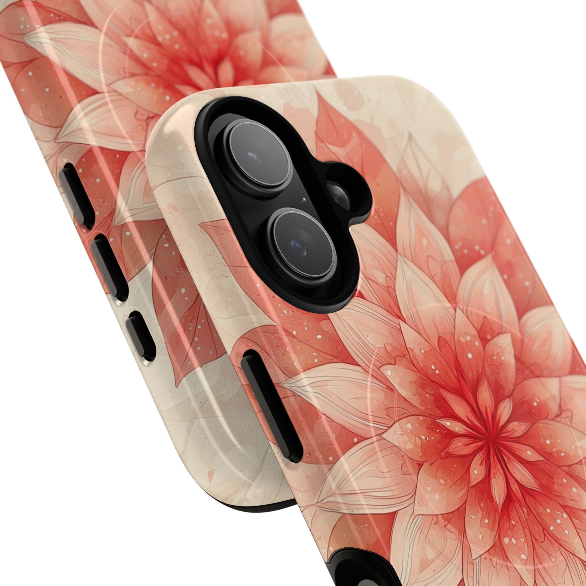 Coral Layered Bloom · Tough+ Handyhülle für iPhone · Magsafe