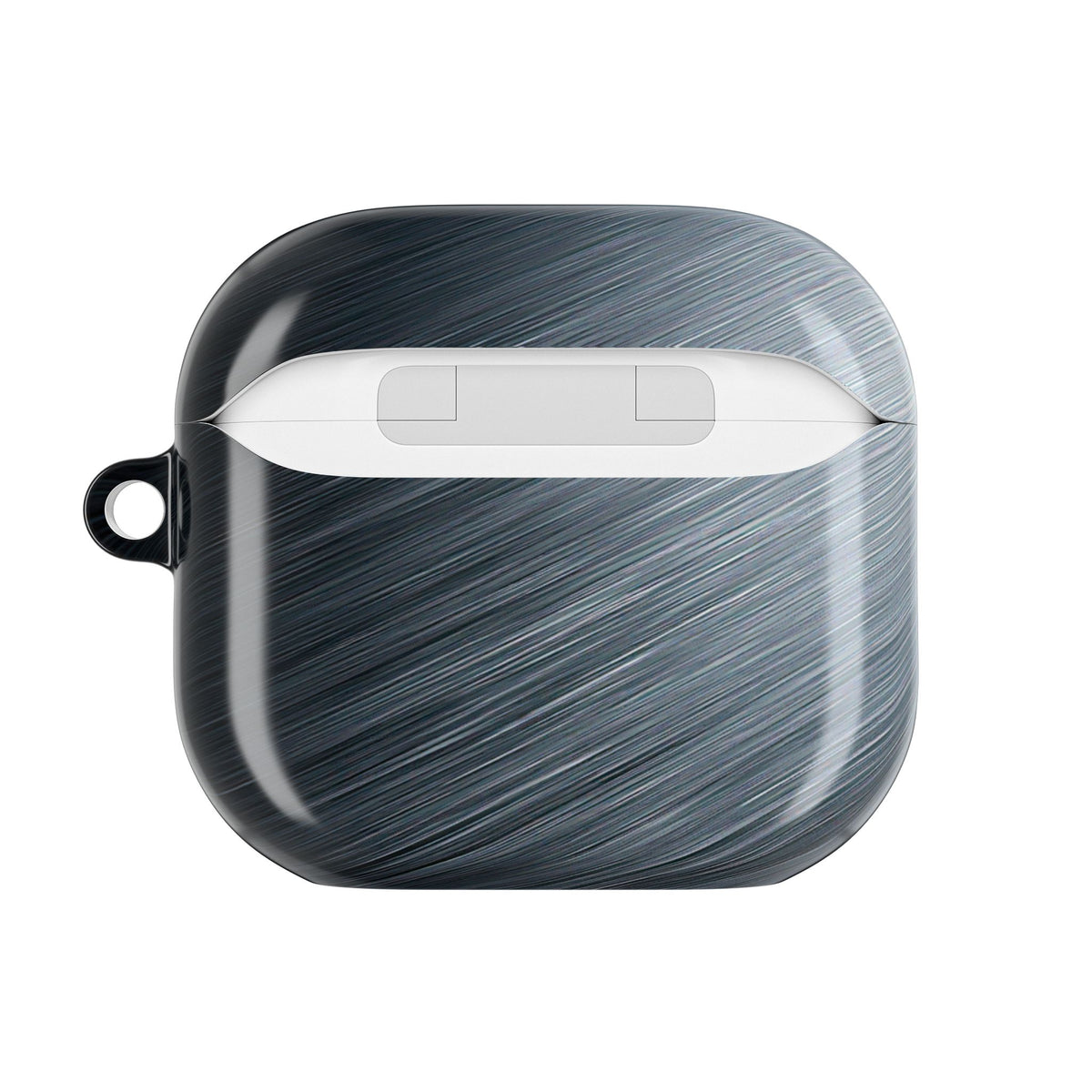 Brushed Obsidian Steel · Hard Case for AirPods & AirPods Pro · Grey