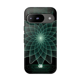 Verdant Harmonic Bloom · Tough Phone Case for Pixel · Black