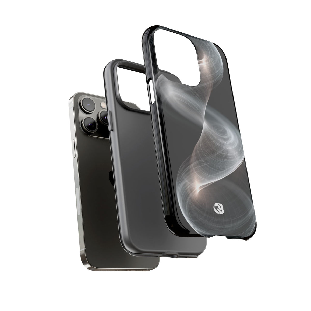 Luminous Vortex · Tough Phone Case for iPhone · Black