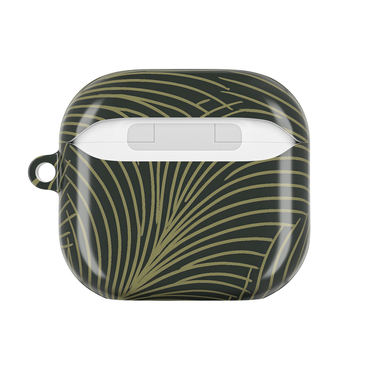 Midnight Palm Frond · Hard Case for AirPods & AirPods Pro · Green